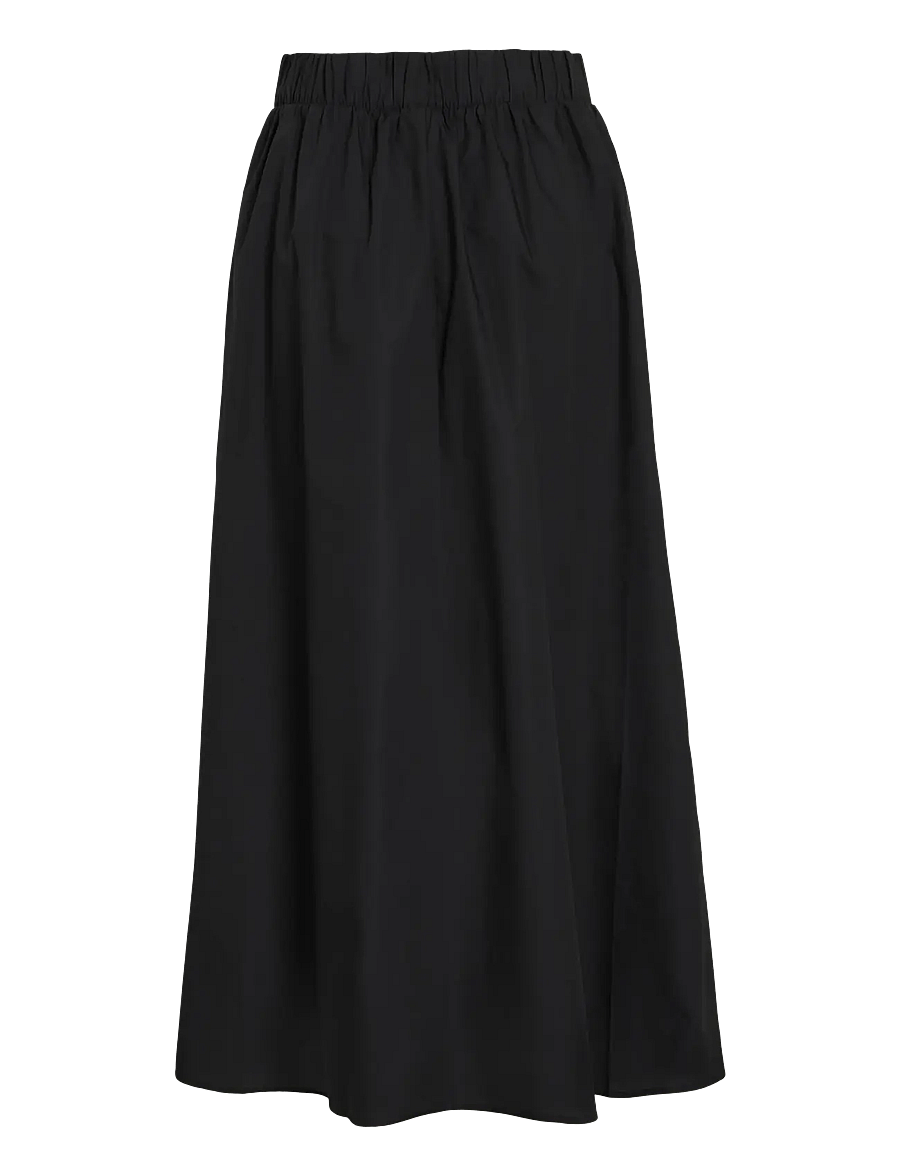 Vila - VISOPHIE HW ANKLE SKIRT - NOOS - midiseelikud - black beauty - 2