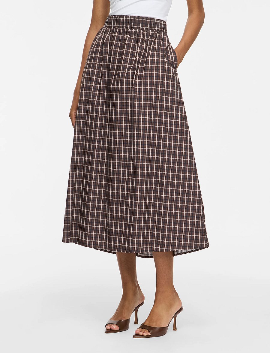Vila - VISOPHIE HW ANKLE SKIRT - NOOS - midi kjolar - coffee bean - 0