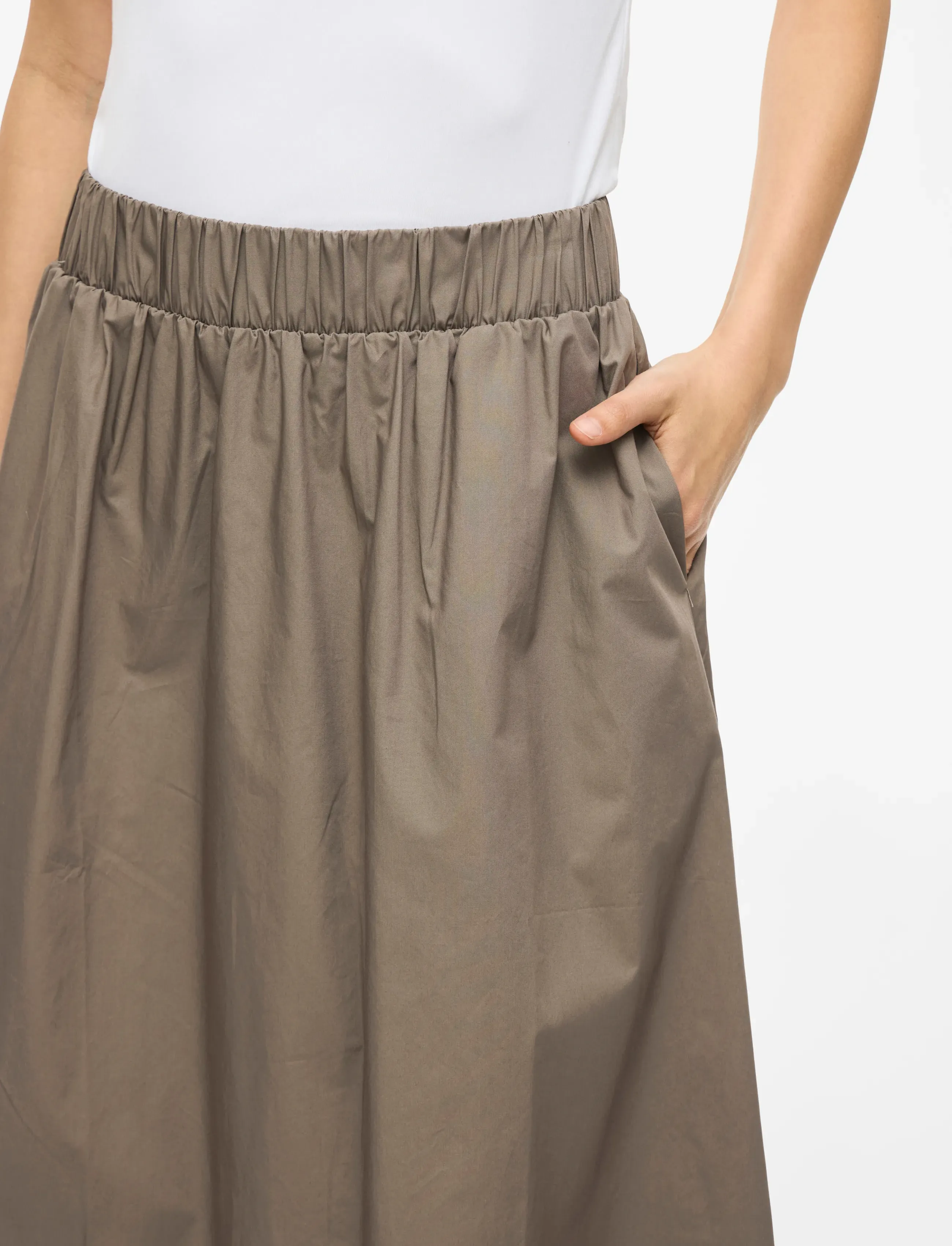 Vila - VISOPHIE HW ANKLE SKIRT - NOOS - midi nederdele - falcon - 5