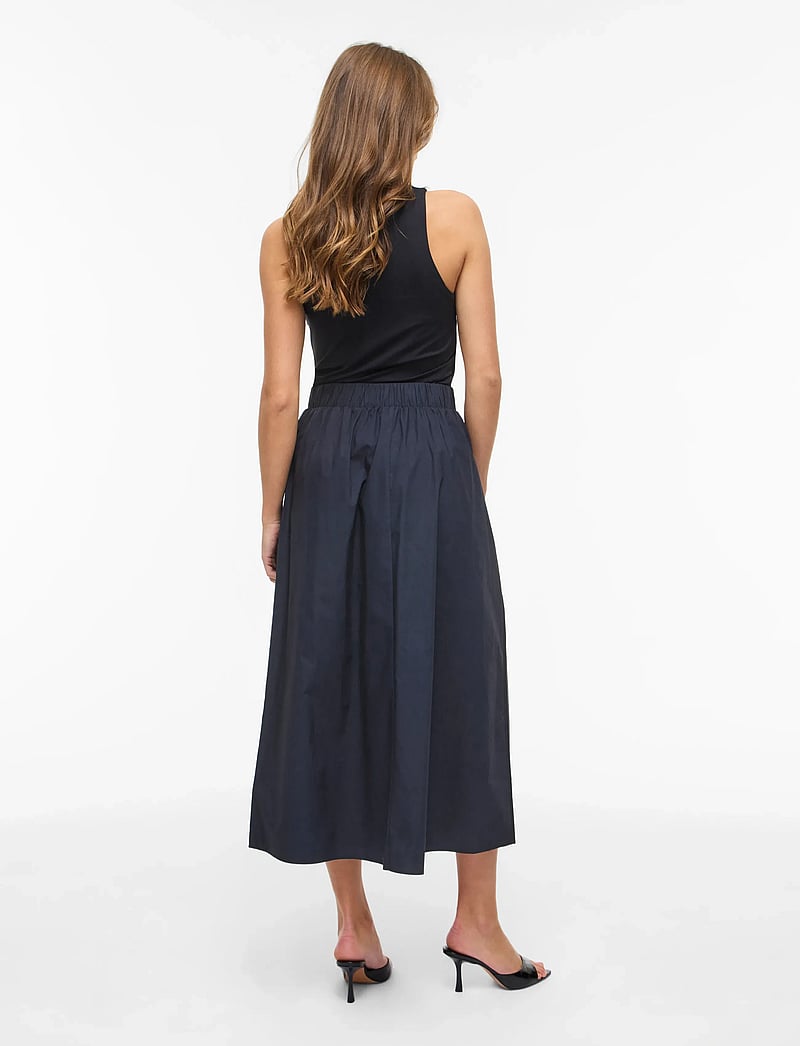Vila - VISOPHIE HW ANKLE SKIRT - NOOS - midi skirts - navy blazer - 3