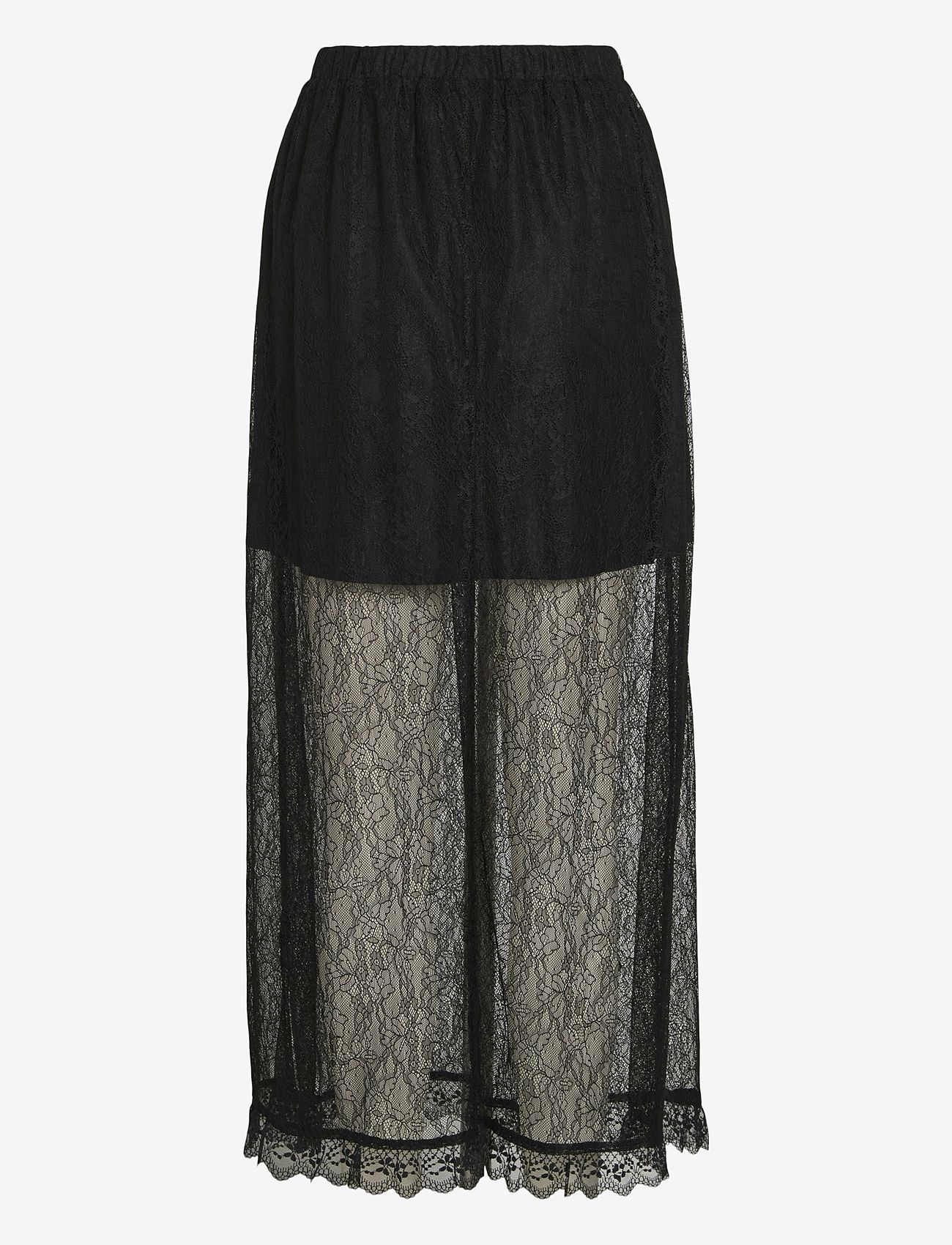 Vila - VISUSI HW LACE SKIRT - spódnice długie - black - 1