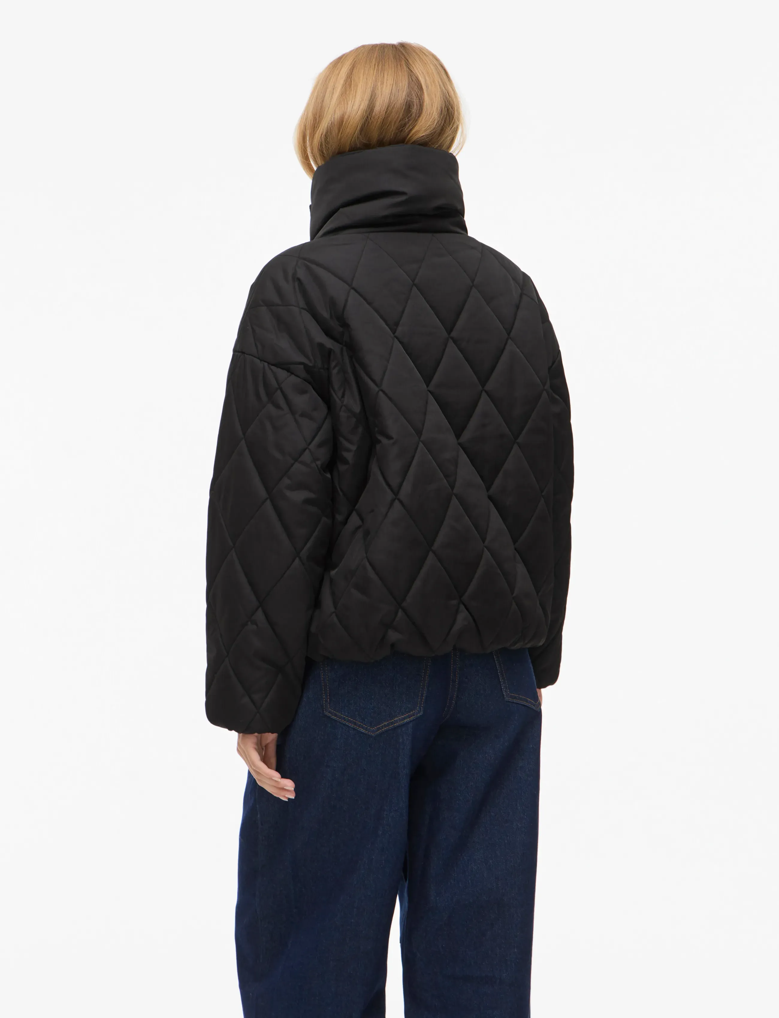Vila - VIBUMBLE L/S PUFFER JACKET/1 - black beauty - 3