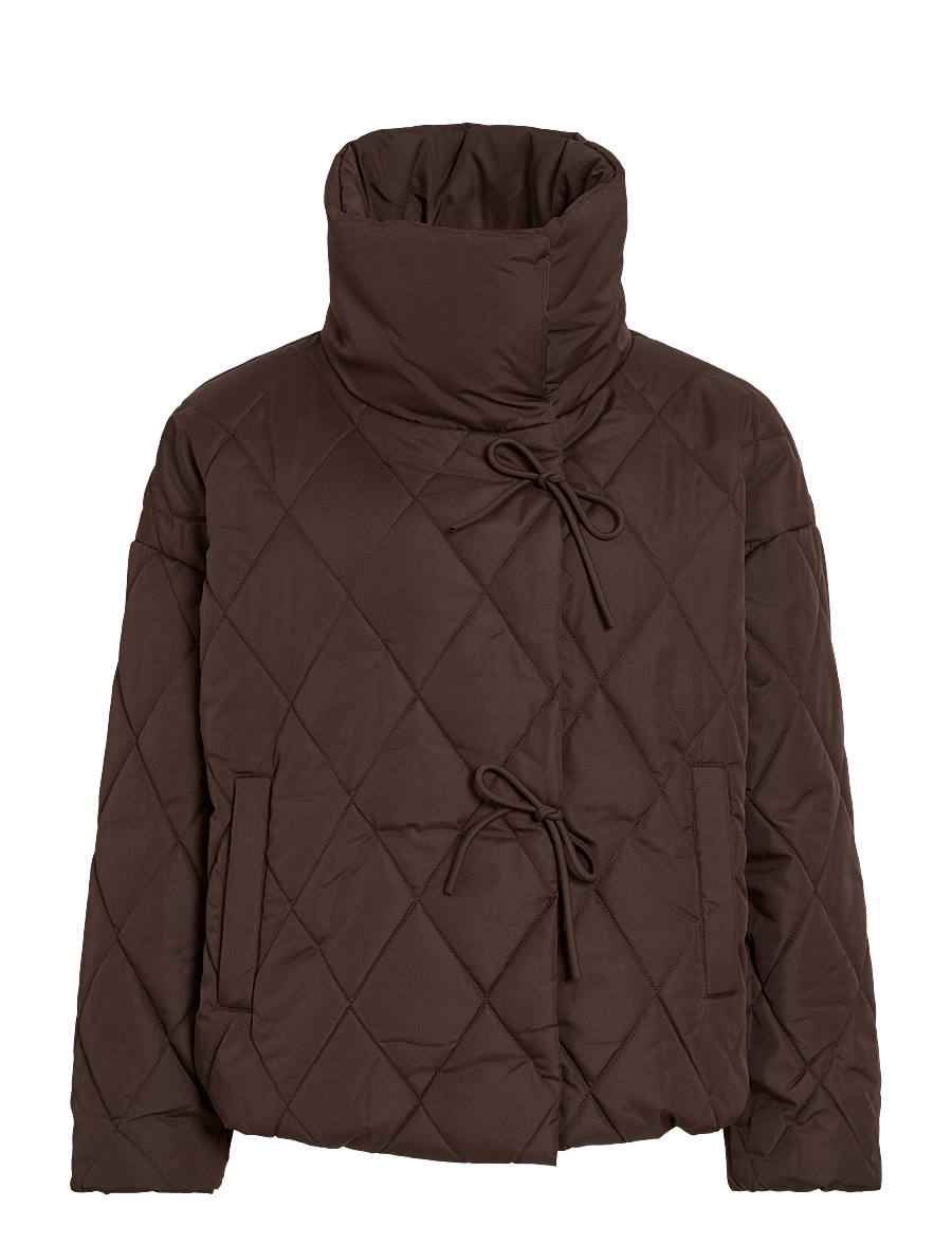 Vila - VIBUMBLE L/S PUFFER JACKET/1 - vinterjakker - coffee bean - 1