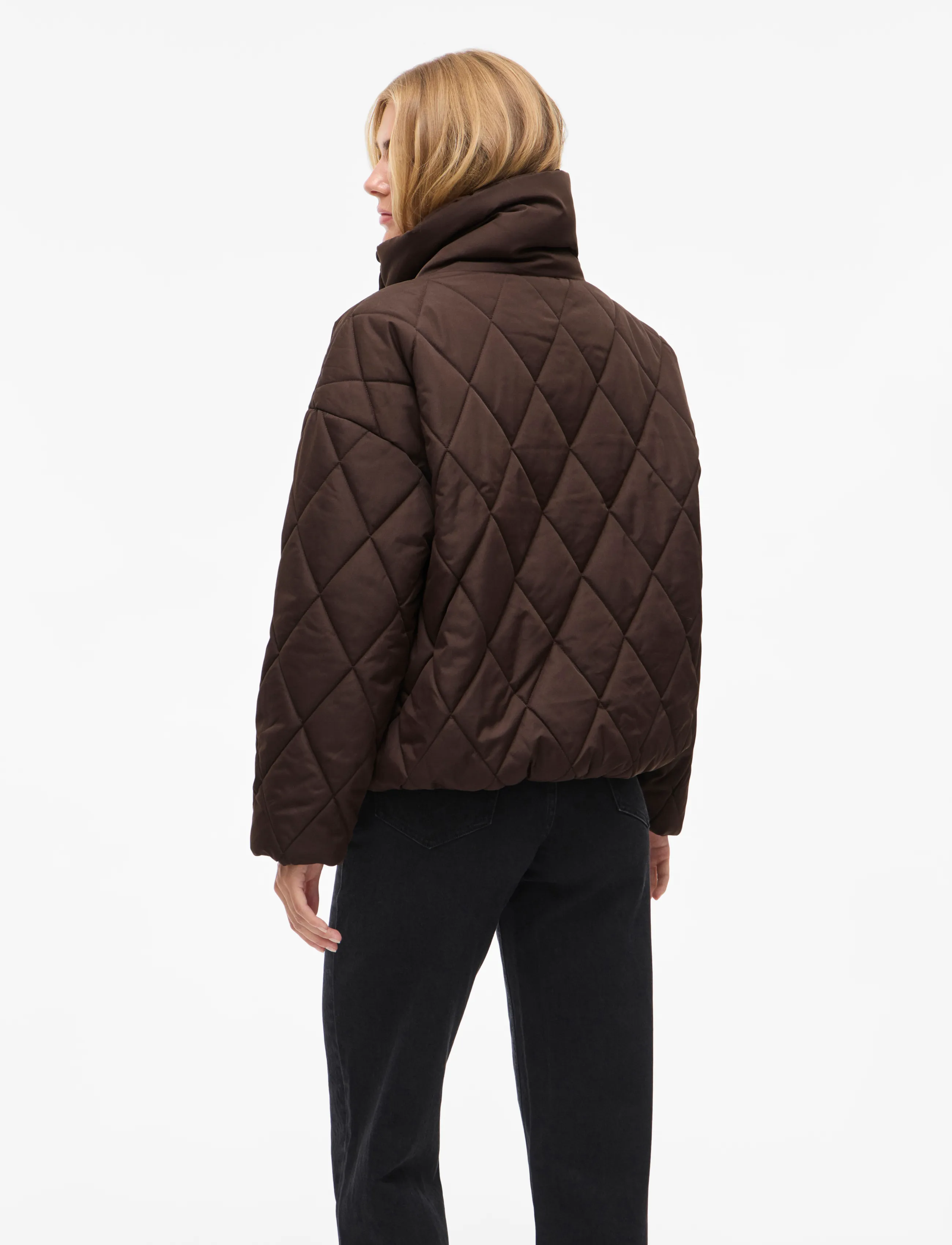 Vila - VIBUMBLE L/S PUFFER JACKET/1 - vinterjakker - coffee bean - 3