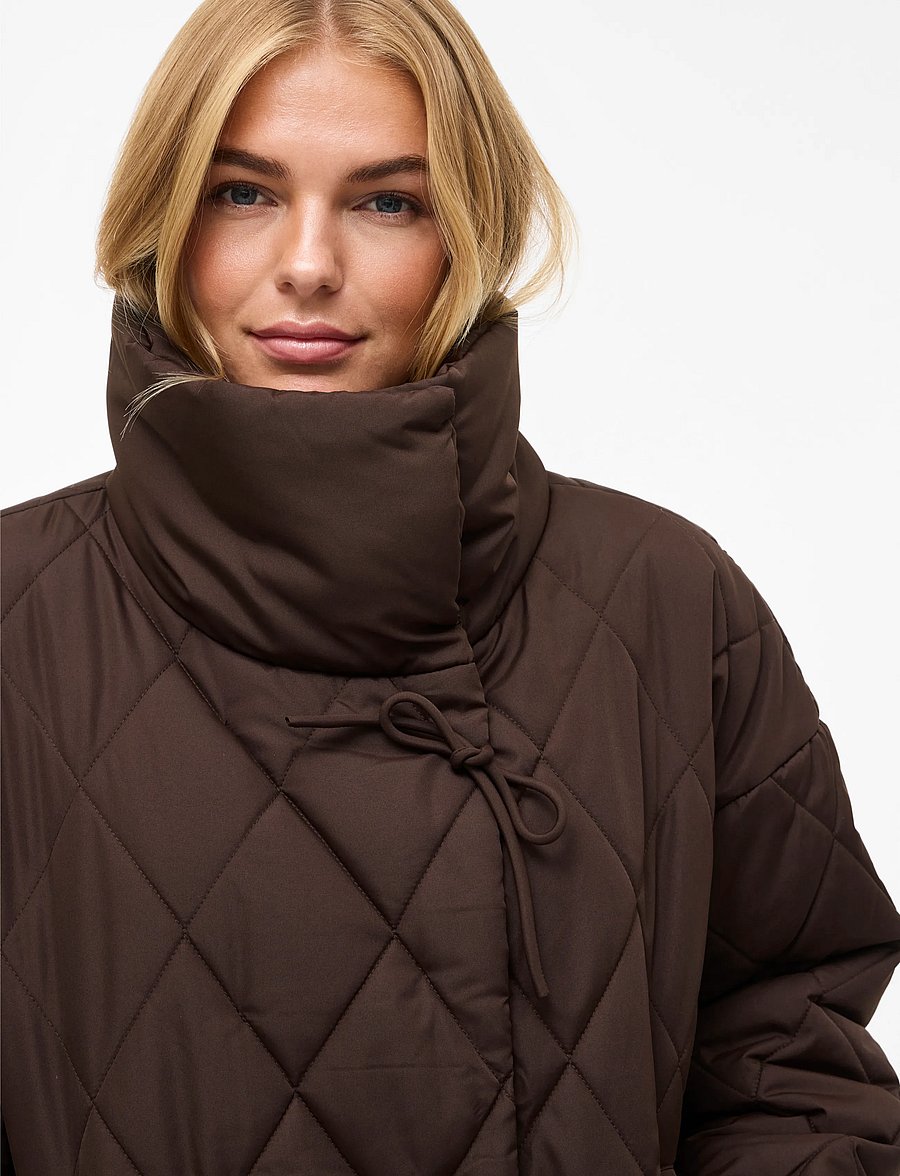 Vila - VIBUMBLE L/S PUFFER JACKET/1 - vinterjakker - coffee bean - 5