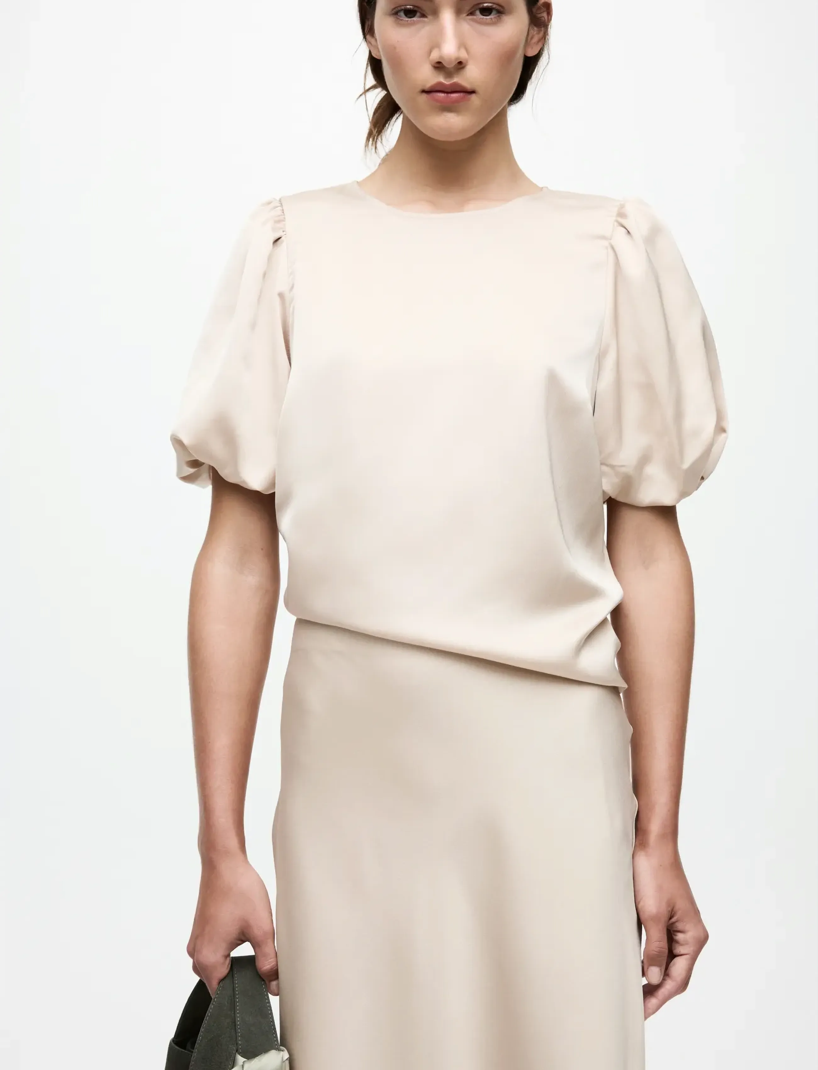 VILA Viellette 2/4 Satin Puff Top Noos blusar dam – bild 6