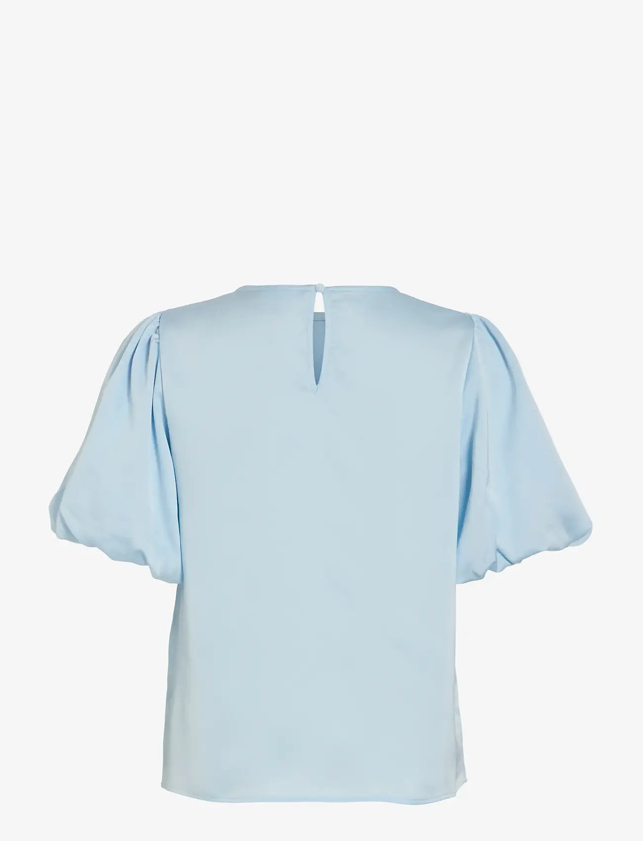 Vila - VIELLETTE 2/4 SATIN PUFF TOP - NOOS - kurzämlige blusen - nantucket breeze - 2