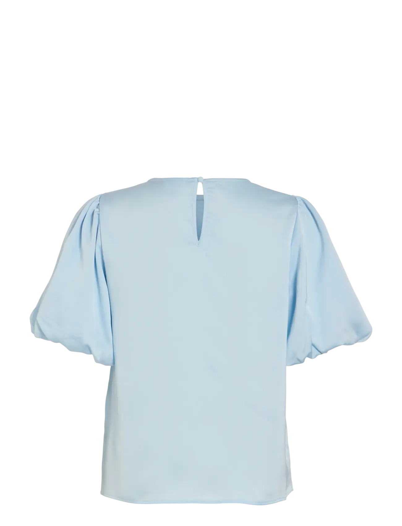 Vila - VIELLETTE 2/4 SATIN PUFF TOP - NOOS - short-sleeved blouses - nantucket breeze - 2