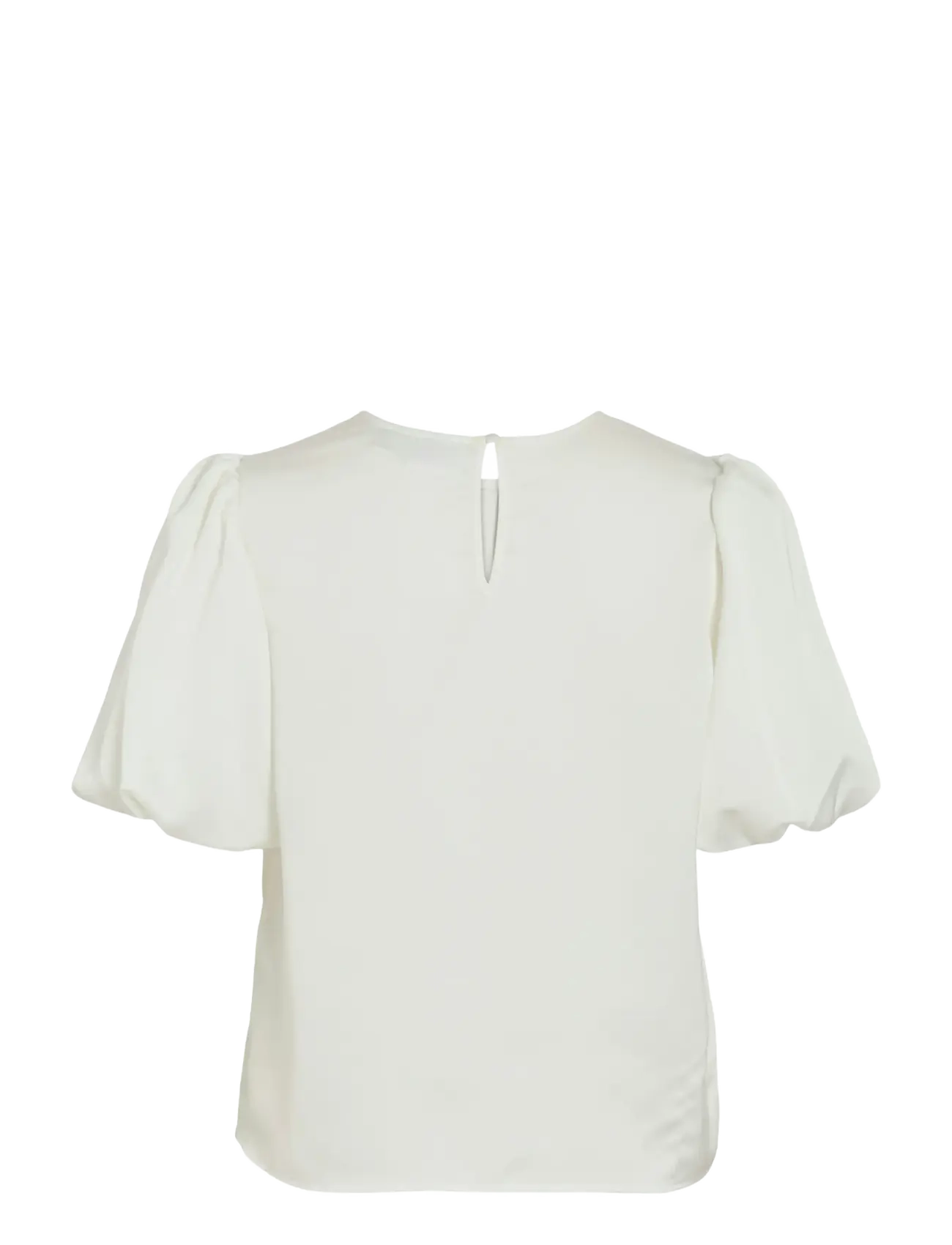 Vila - VIELLETTE 2/4 SATIN PUFF TOP - NOOS - short-sleeved blouses - snow white - 2