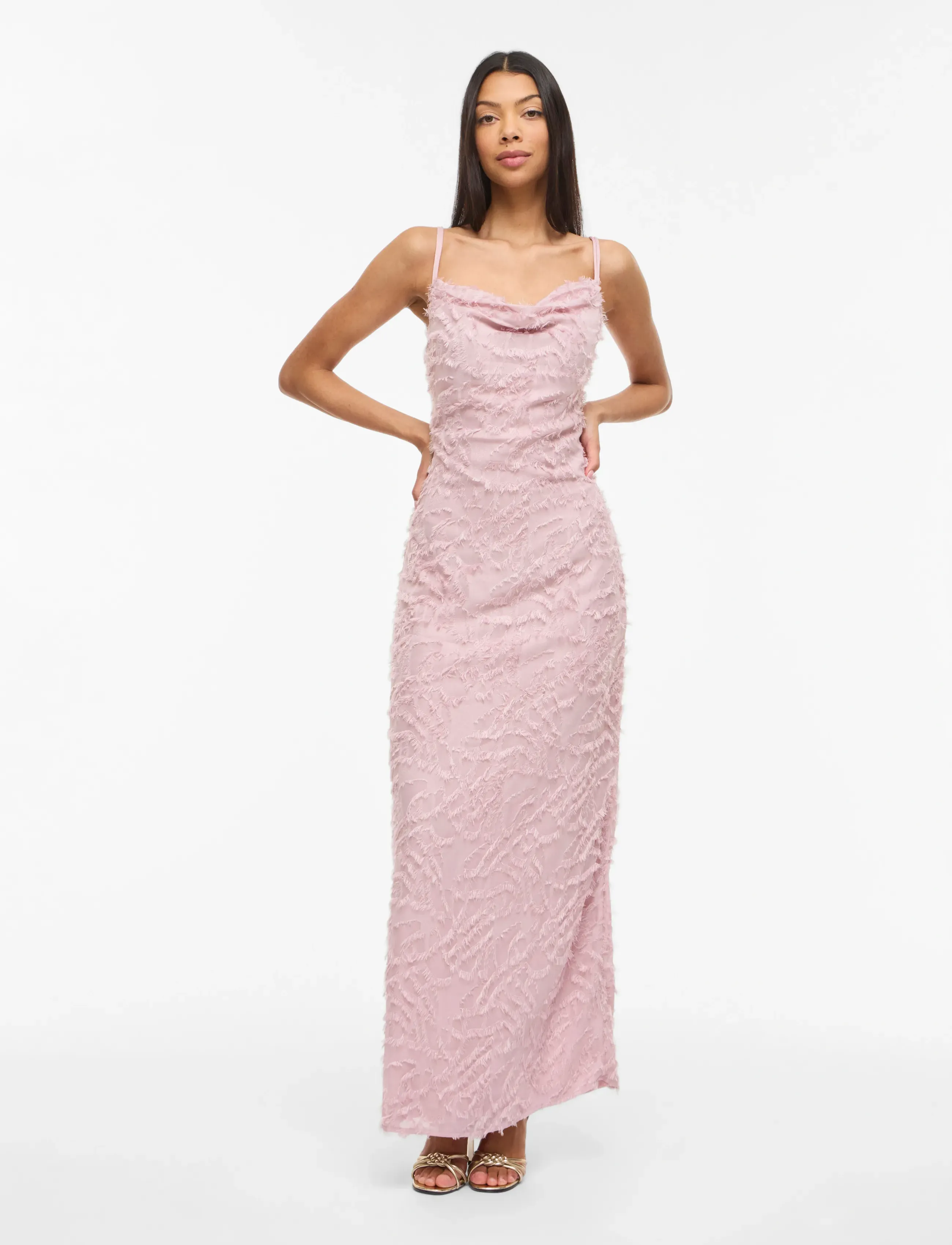 Vila VIKATTY STRAP STRAIGHT MAXI DRESS/DC/KA - Party Dresses - MISTY ROSE / pink/rose