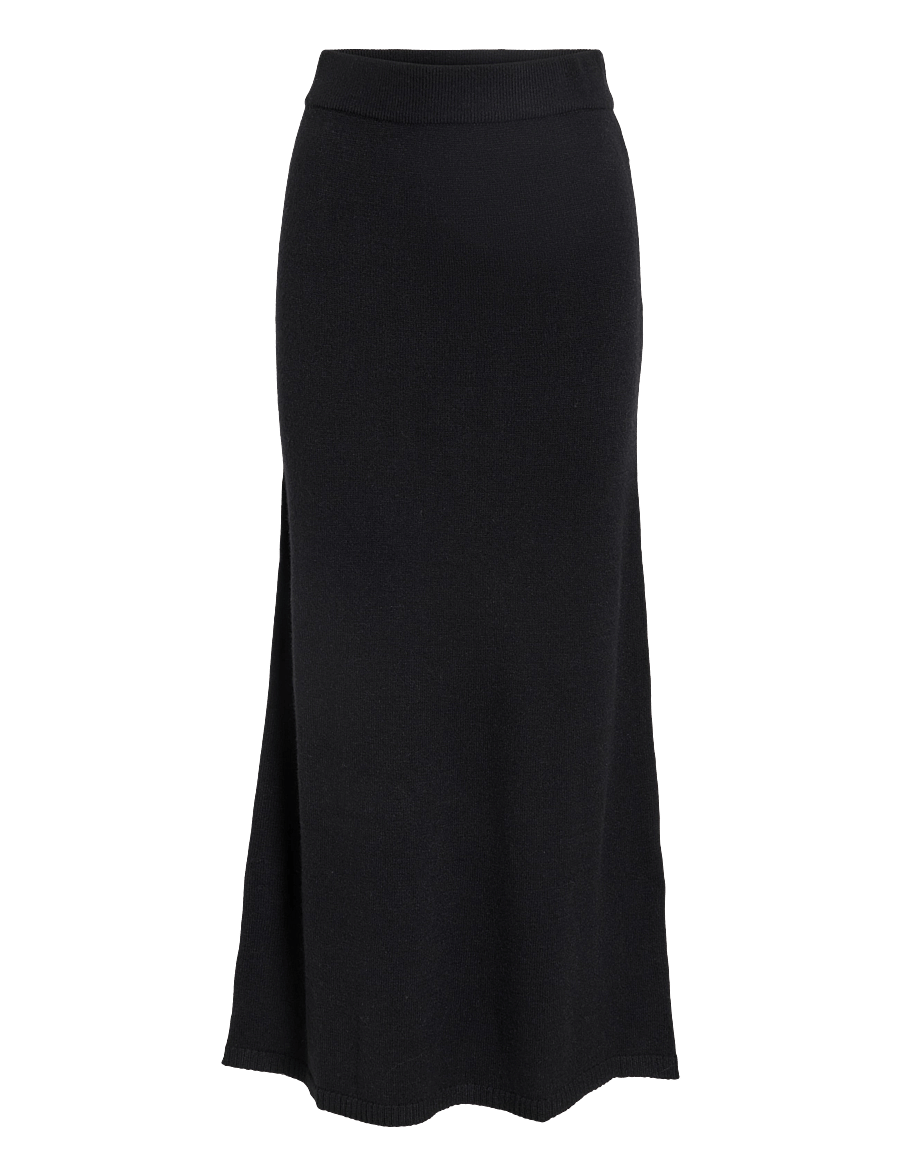 Vila - VIRIL ANKLE KNIT SKIRT - NOOS - black - 1