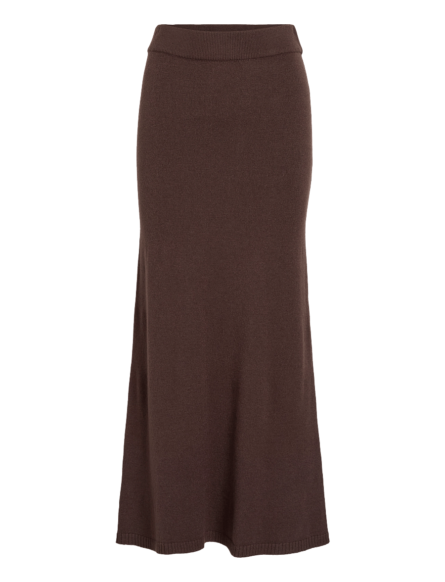 Vila - VIRIL ANKLE KNIT SKIRT - NOOS - coffee bean - 1
