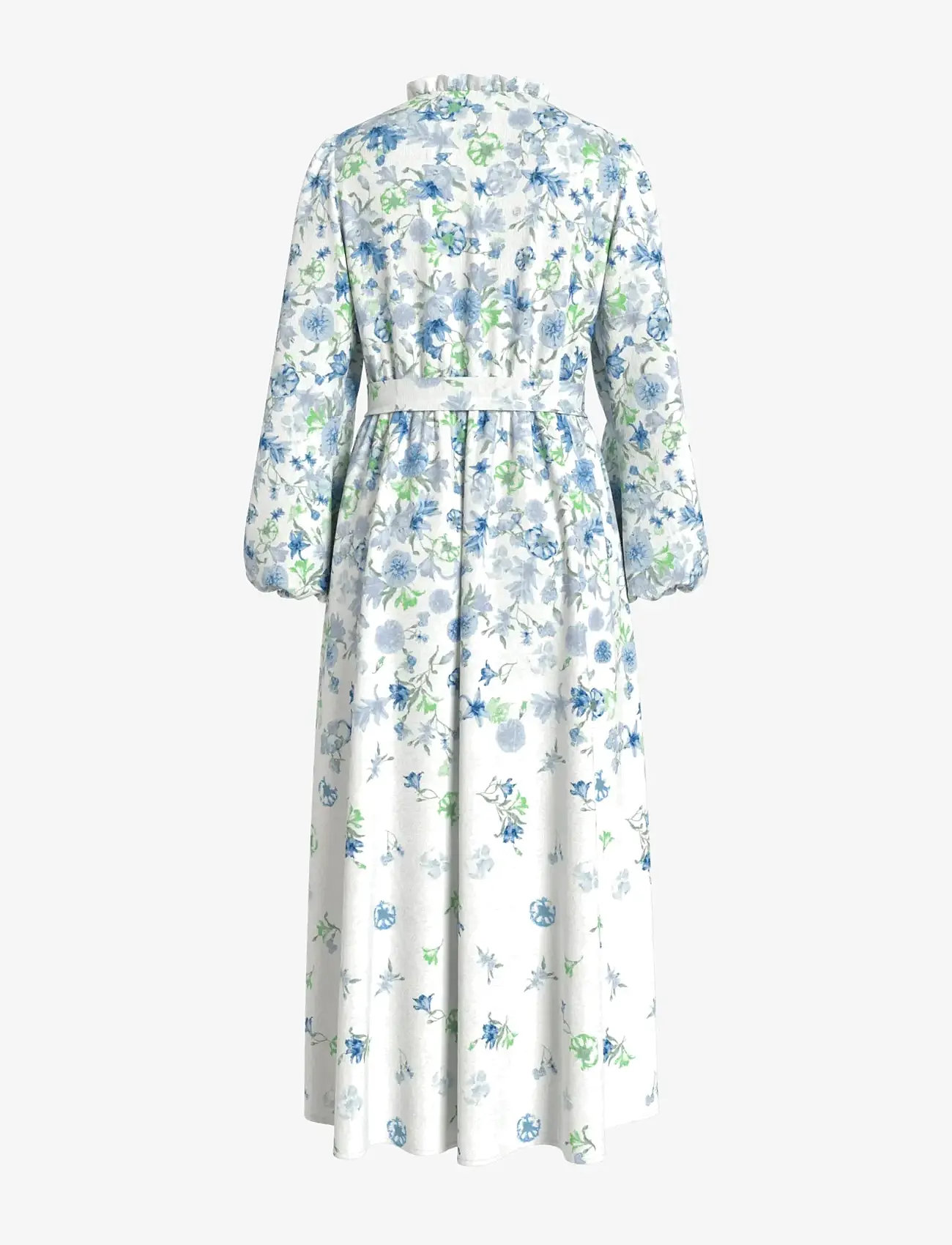 Vila - VIELMA O-NECK L/S LONG MIDI DRESS/LN - konfirmation - snow white - 1
