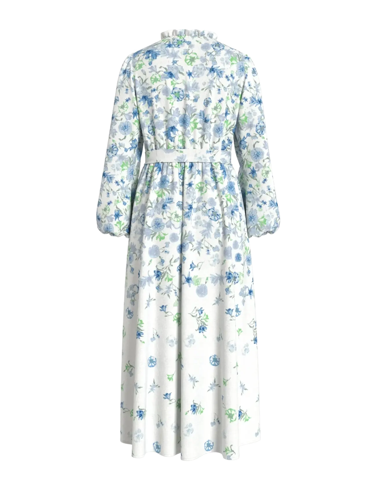 Vila - VIELMA O-NECK L/S LONG MIDI DRESS/LN - snow white - 1