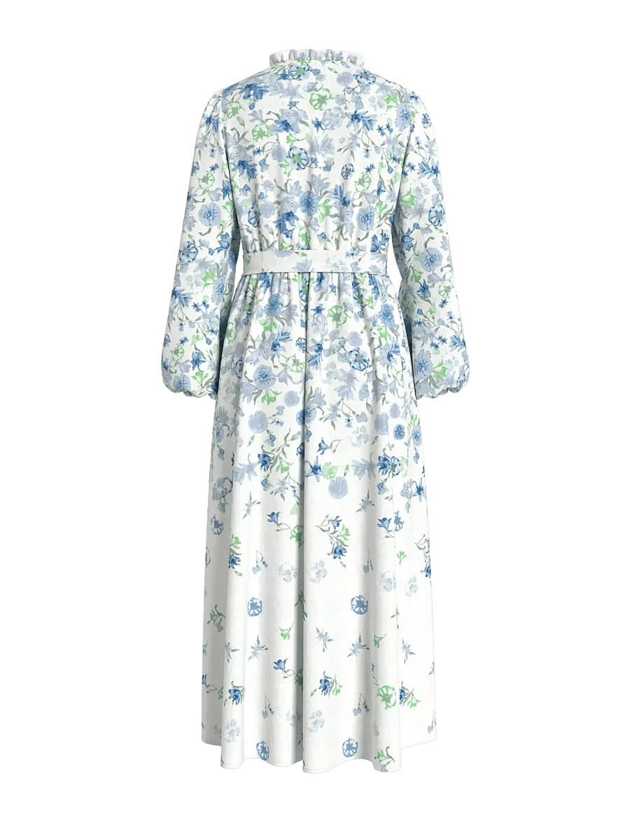 Vila - VIELMA O-NECK L/S LONG MIDI DRESS/LN - snow white - 1