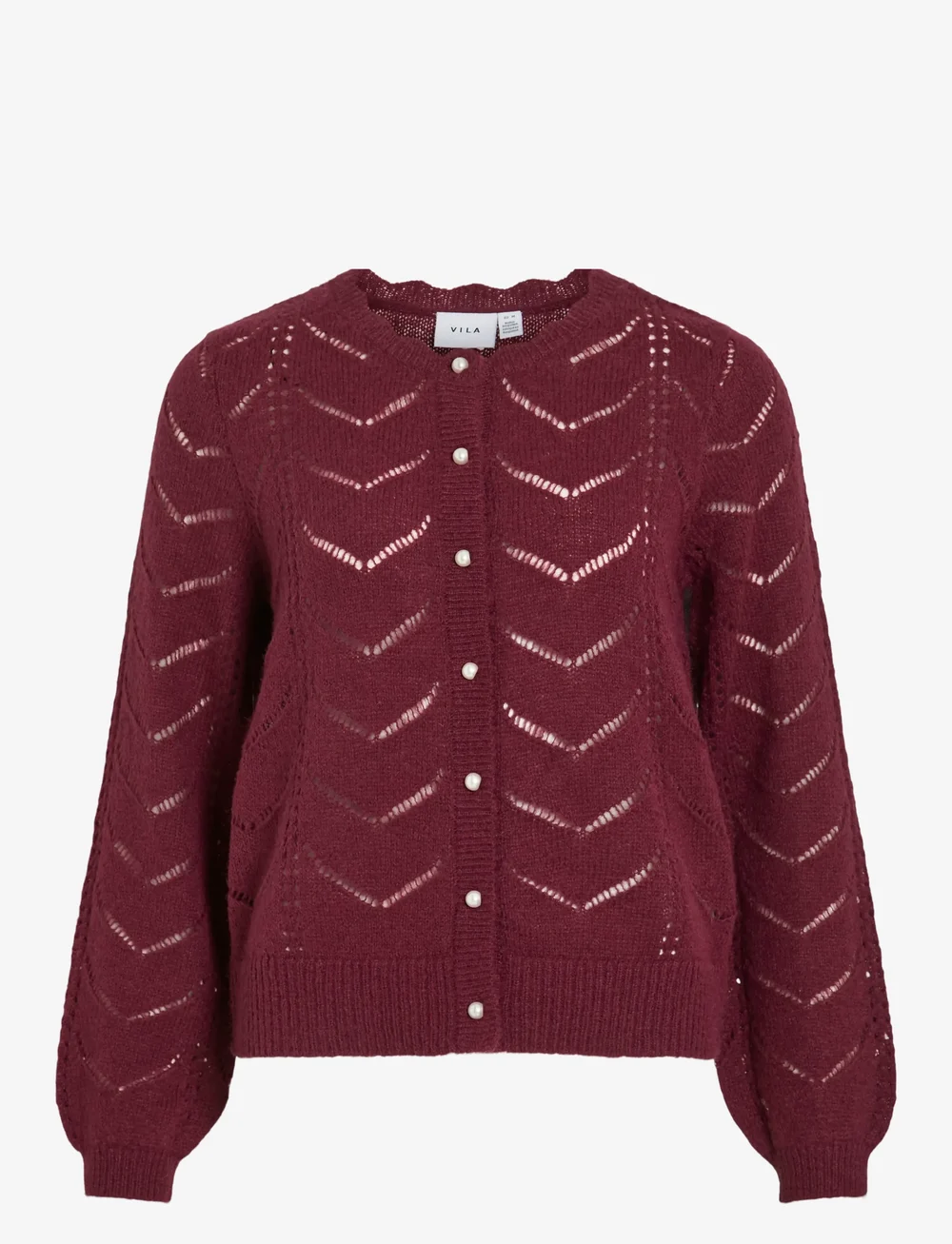 Vila - VITULI O-NECK L/S DETAIL KNIT CARDI/PB - kardiganid - fig - 0