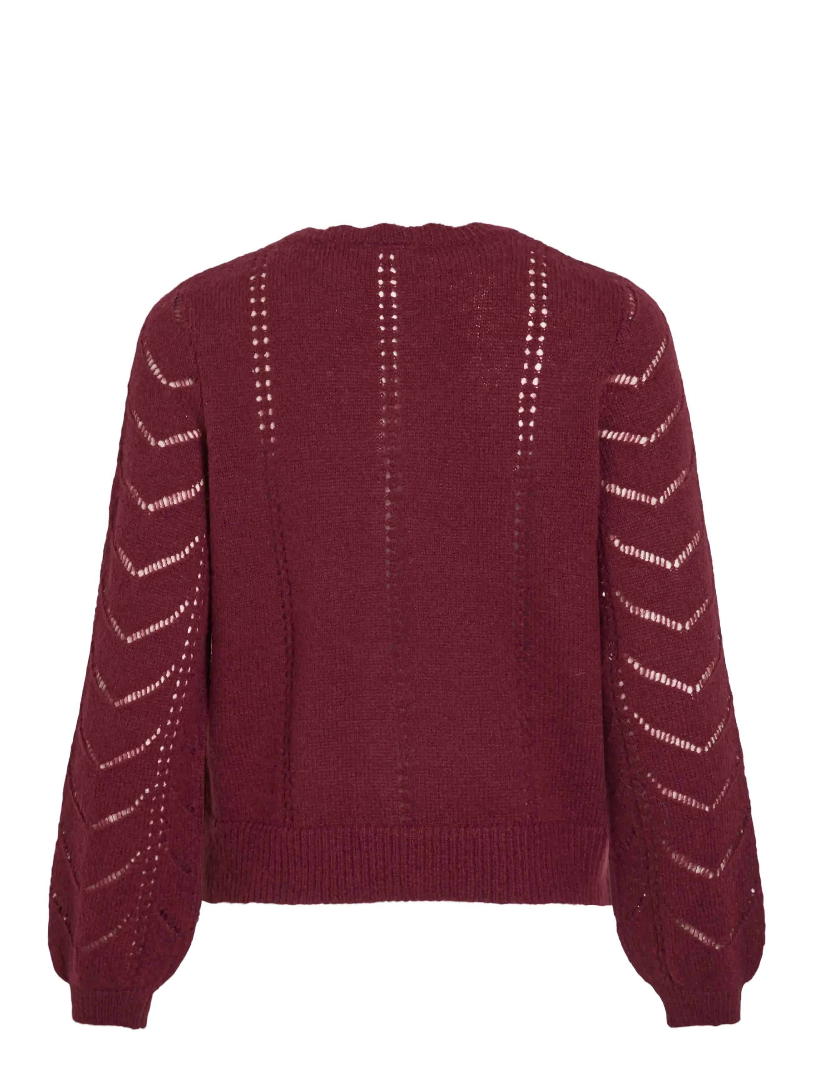Vila - VITULI O-NECK L/S DETAIL KNIT CARDI/PB - fig - 1