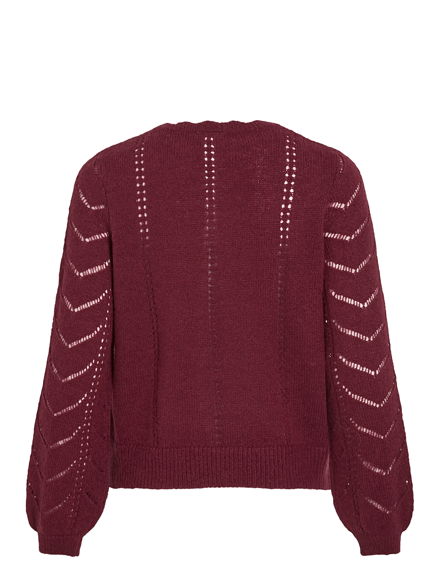 Vila - VITULI O-NECK L/S DETAIL KNIT CARDI/PB - fig - 1