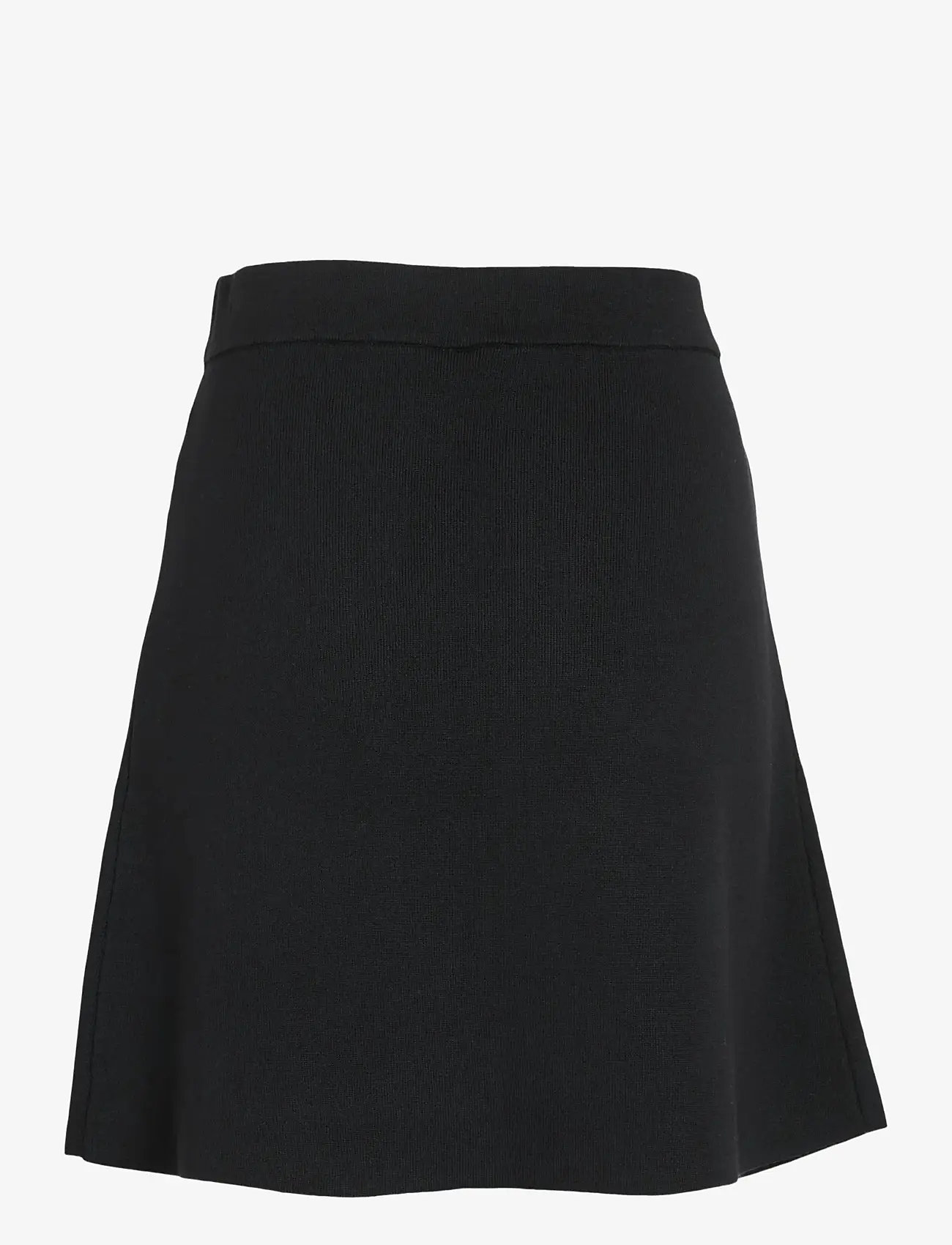 Vila - VISWAY SHORT A-LINE KNIT SKIRT - strickröcke - black beauty - 2