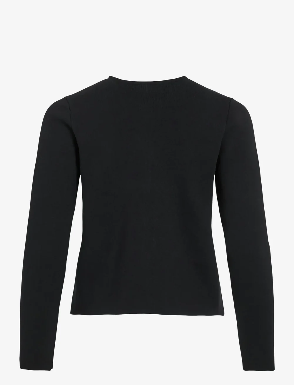 Vila - VISWAY O-NECK L/S BUTTON KNIT CARDIGAN - cardigans - black beauty - 2