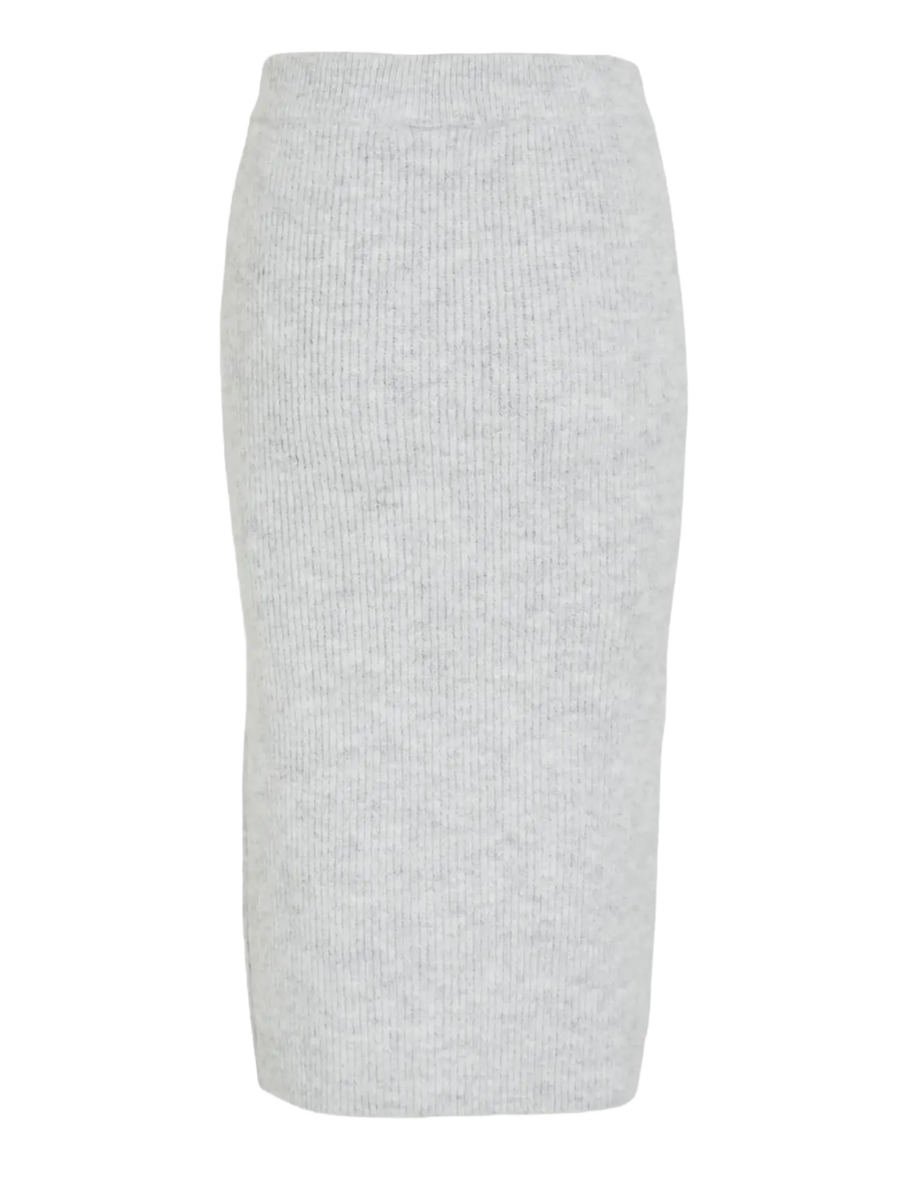 Vila - VIRETTA PENCIL KNIT SKIRT - strikkede nederdele - light grey melange - 1