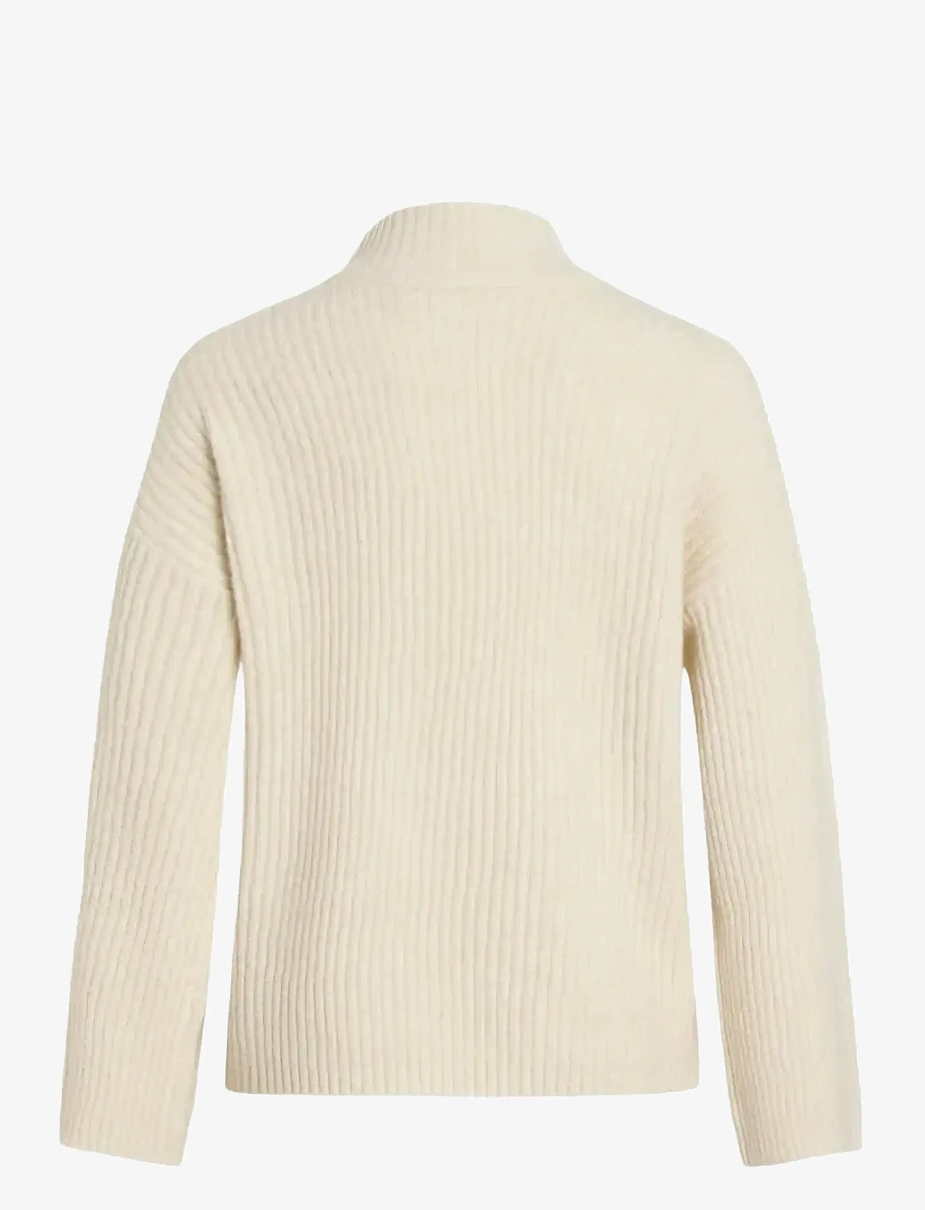 Vila - VILASSIA L/S HIGH NECK ZIPPER TOP - NOOS - striktrøjer - birch - 2