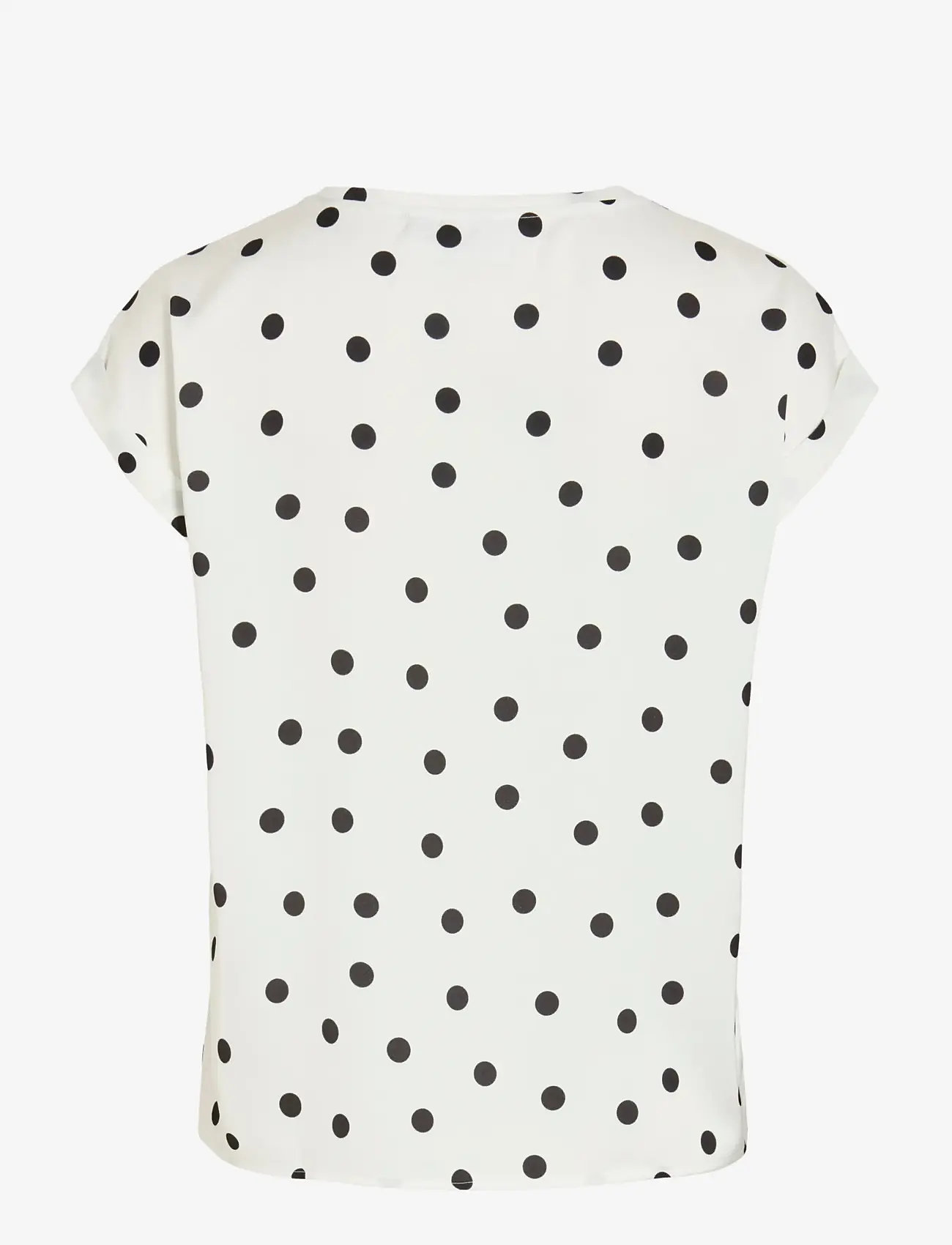 Vila - VIELLETTE S/S FULL SATIN TOP - NOOS - snow white - 2