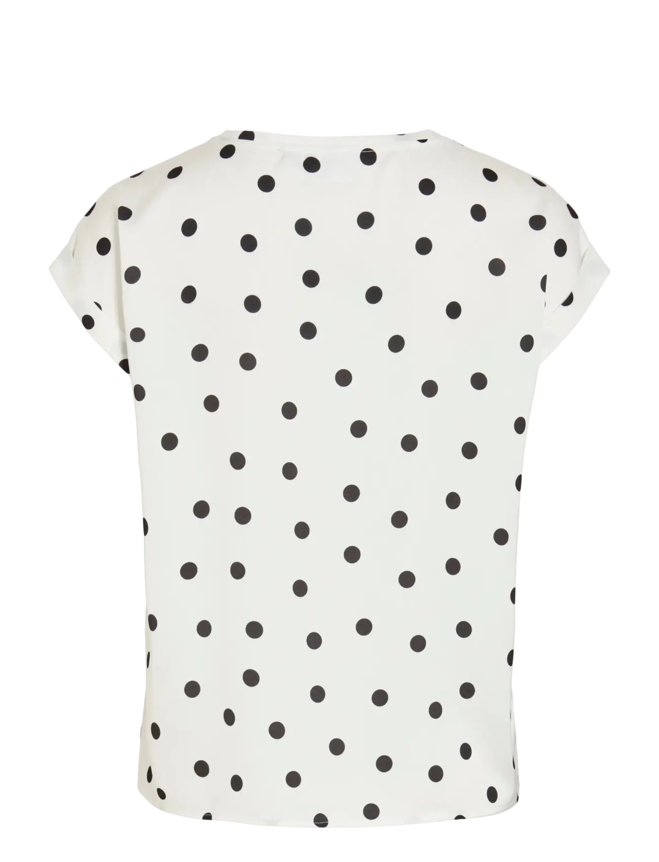 Vila - VIELLETTE S/S FULL SATIN TOP - NOOS - short-sleeved blouses - snow white - 2