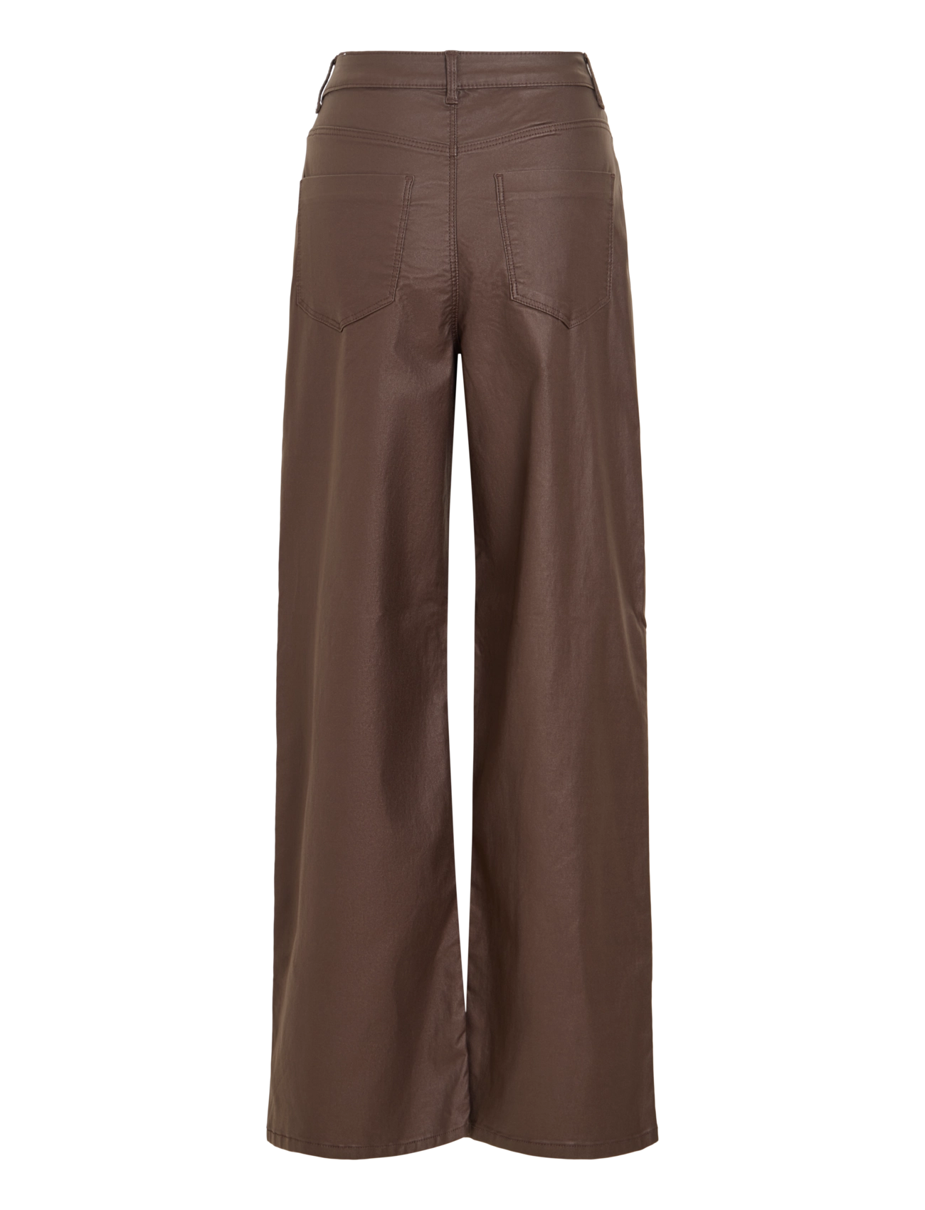 Vila - VIFREYA HW COATED WIDE JEANS/1 - vida jeans - coffee bean - 2