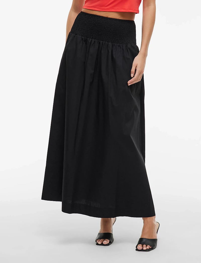 Vila - VIMIA HW MAXI SKIRT/KA - maxi pils - black - 0