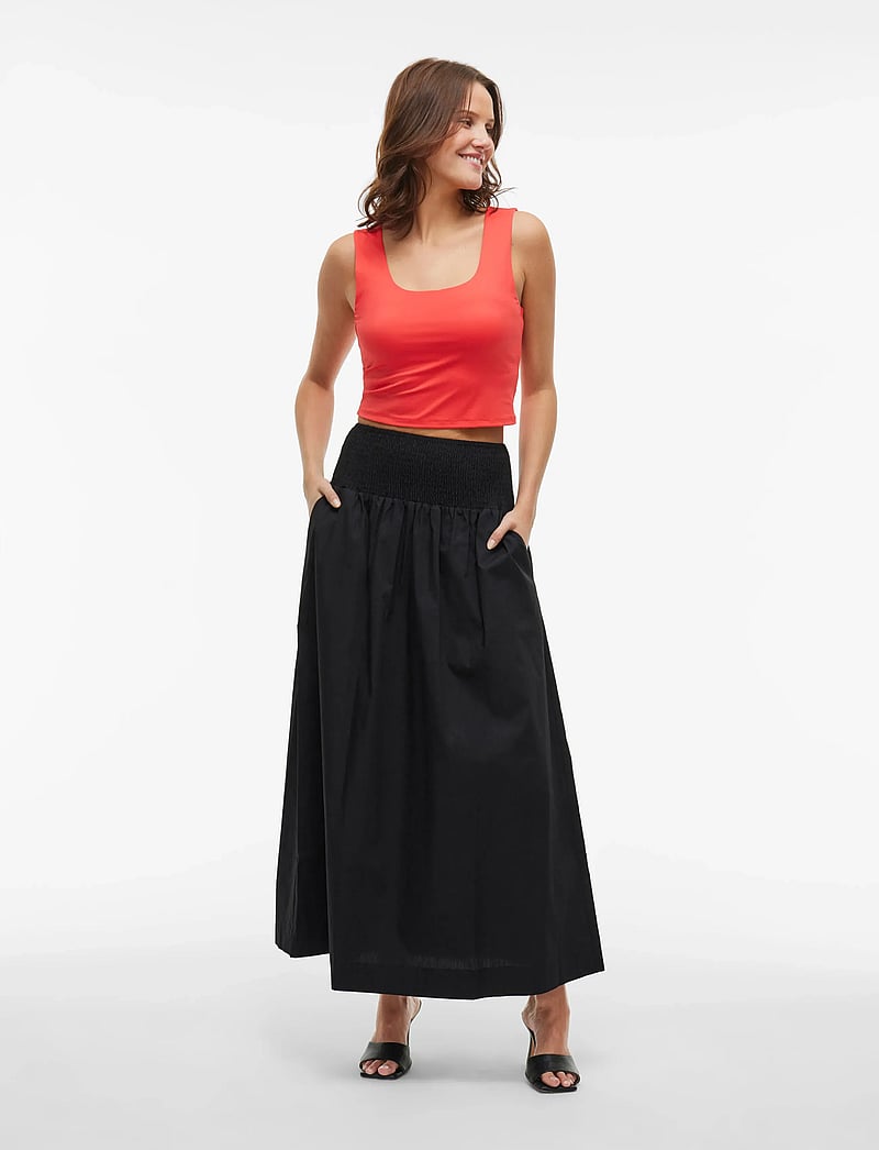 Vila - VIMIA HW MAXI SKIRT/KA - maxi pils - black - 3