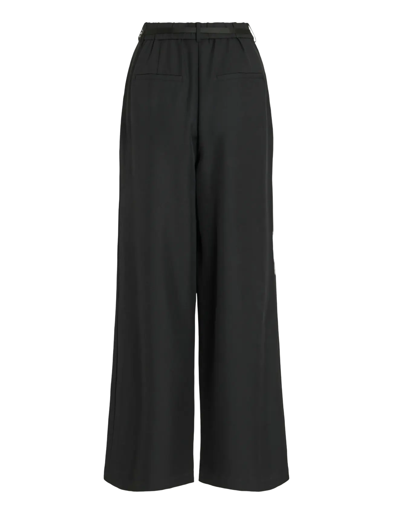 Vila - VICATALINA HW WIDE PANTS/1 - wide leg trousers - black beauty - 2