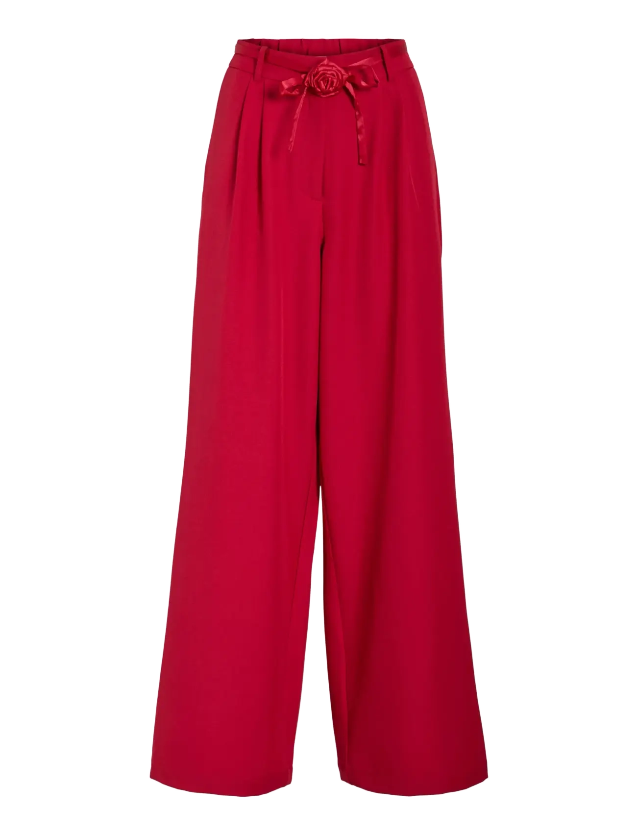 Vila VICATALINA HW WIDE PANTS/1 - Sügisene kokkuhoid - JESTER RED / red