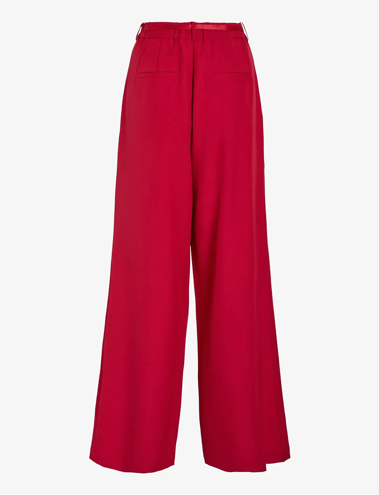 Vila - VICATALINA HW WIDE PANTS/1 - wide leg trousers - jester red - 2