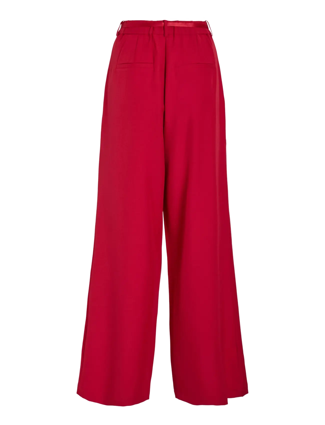 Vila - VICATALINA HW WIDE PANTS/1 - buxur með víðum skálmum - jester red - 2