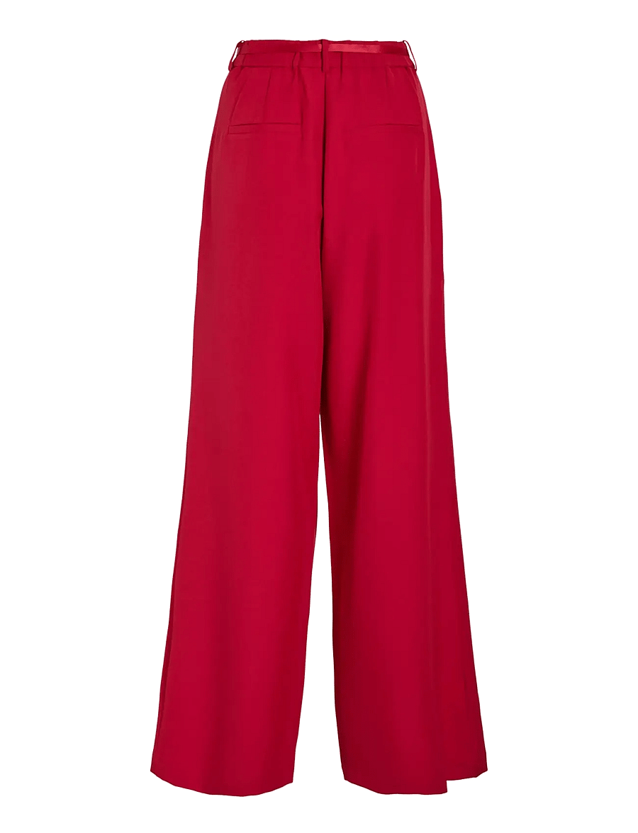 Vila - VICATALINA HW WIDE PANTS/1 - hosen mit weitem bein - jester red - 2