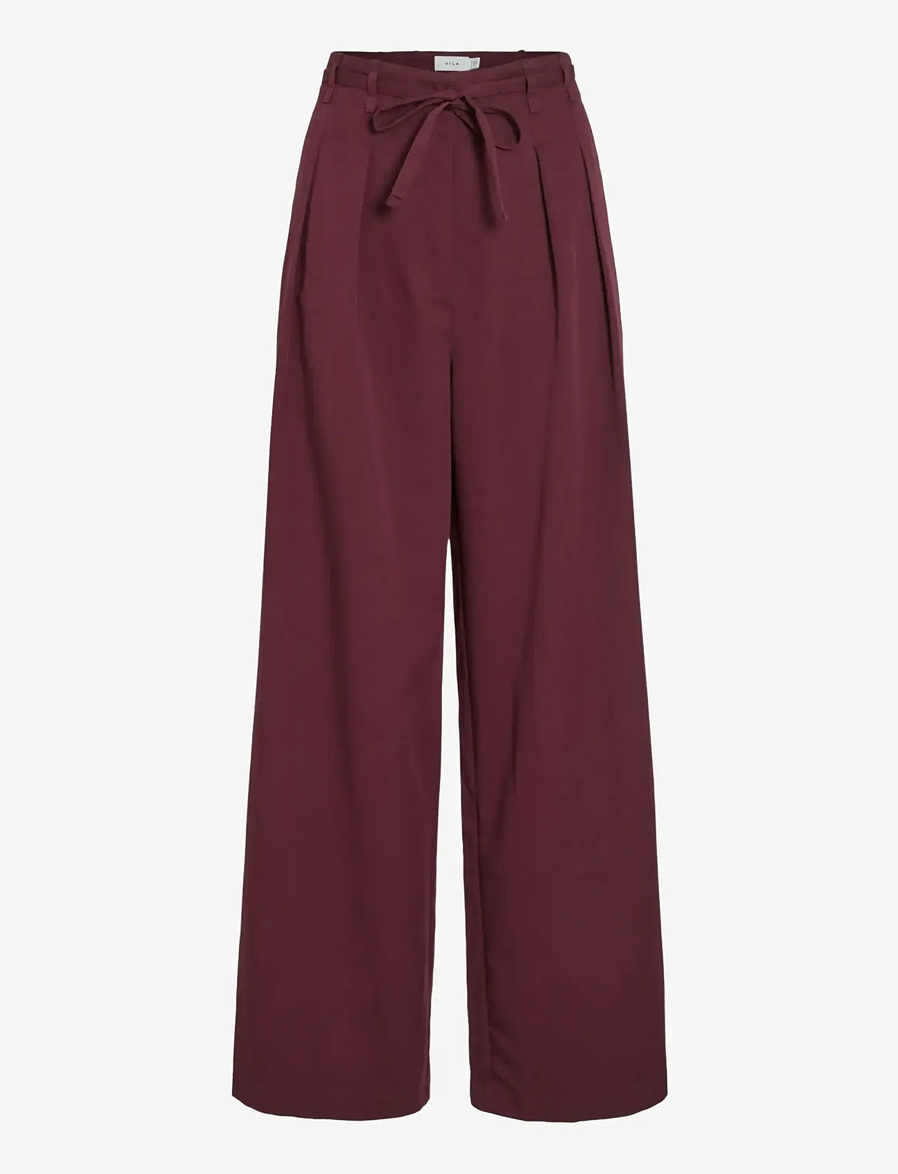 Vila - VIPEYTON HW WIDE TIE PANTS - hosen mit weitem bein - fig - 1