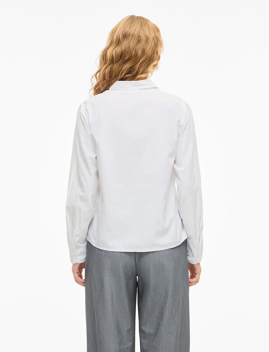 Vila - VIDARMA L/S REGULAR SHIRT - NOOS - langærmede skjorter - bright white - 3