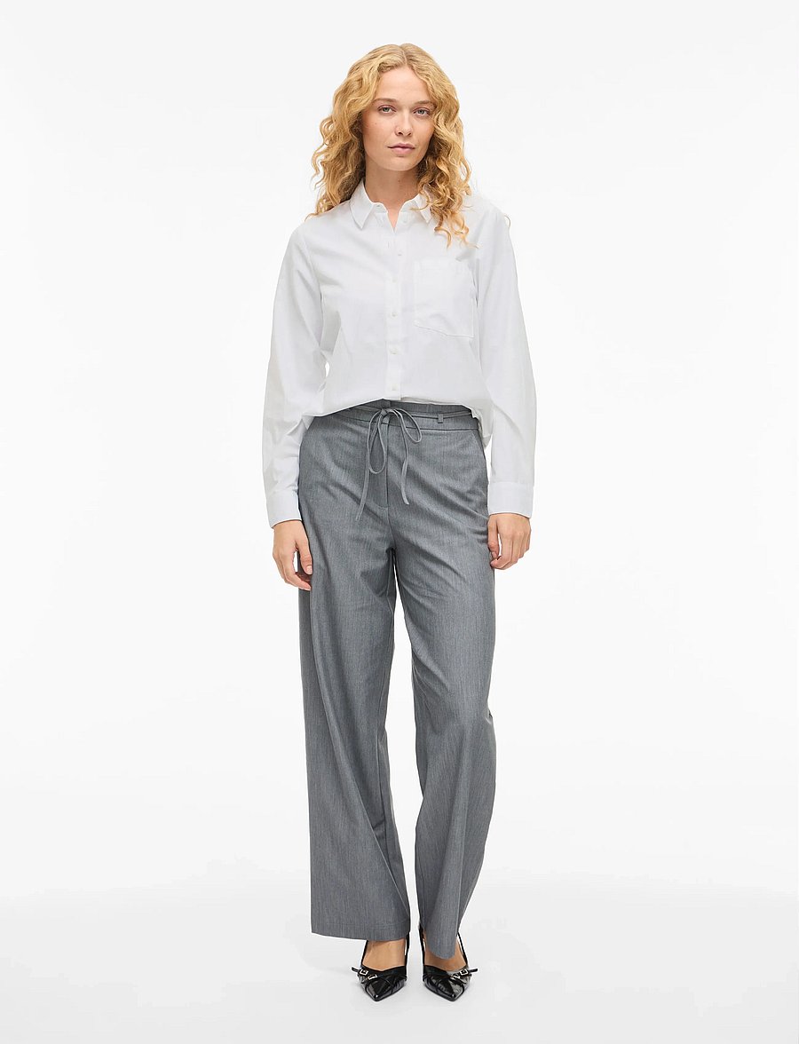 Vila - VIDARMA L/S REGULAR SHIRT - NOOS - langærmede skjorter - bright white - 4
