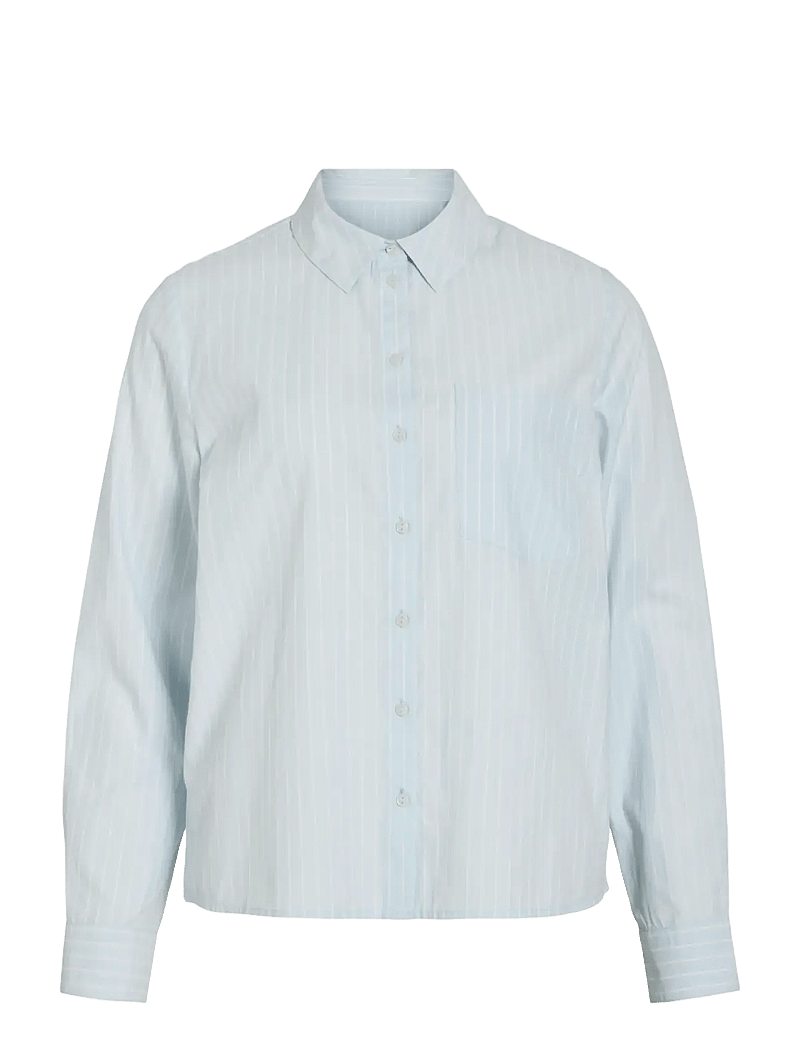 Vila - VIDARMA L/S REGULAR SHIRT - NOOS - långärmade skjortor - nantucket breeze - 1
