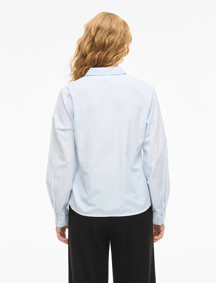 Vila - VIDARMA L/S REGULAR SHIRT - NOOS - långärmade skjortor - nantucket breeze - 3