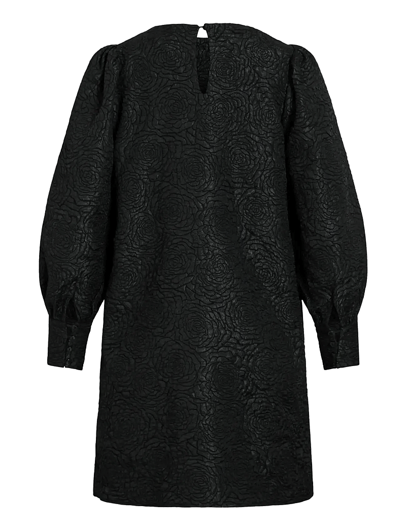 Vila - VITALIAMA O-NECK L/S DRESS/PR - partykleider - black beauty - 1