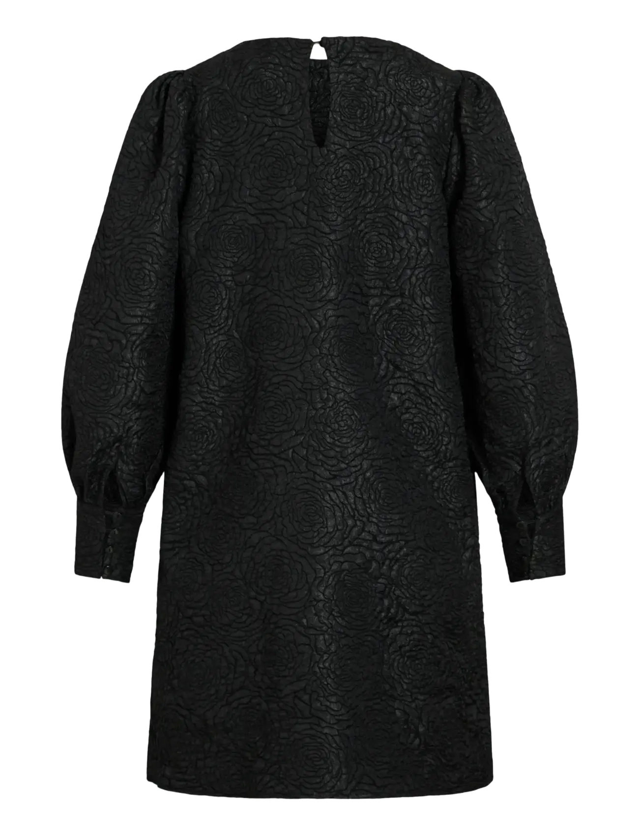 Vila - VITALIAMA O-NECK L/S DRESS/PR - partykleider - black beauty - 1