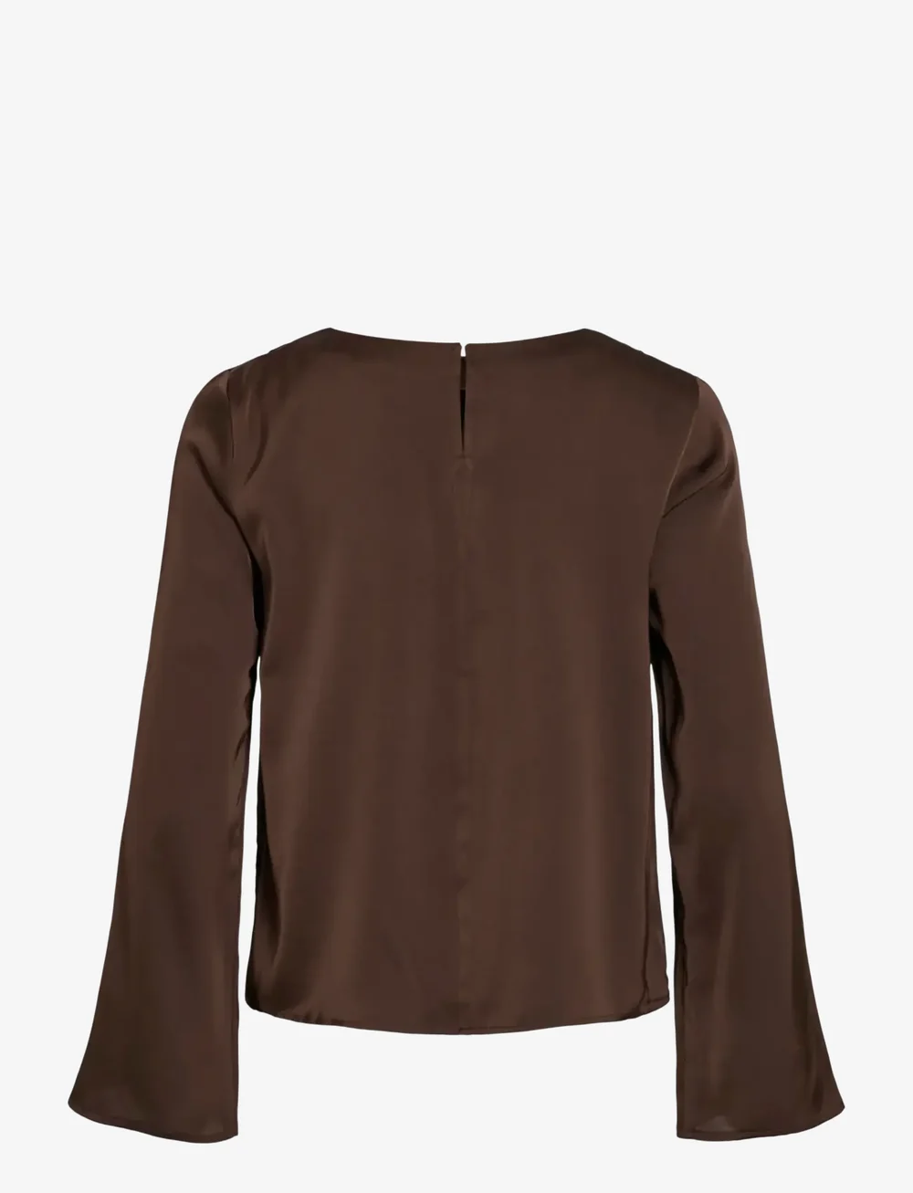 Vila - VIRAVENNA L/S BOATNECK TOP/DC - bluzki z długimi rękawami - coffee bean - 1