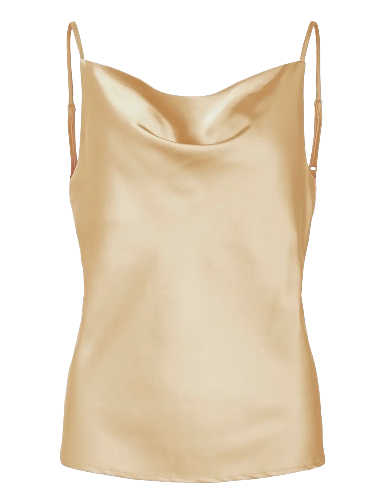 Vila VITHALIA SINGLET WATERFALL TOP/DC - Vila - CEMENT / beige