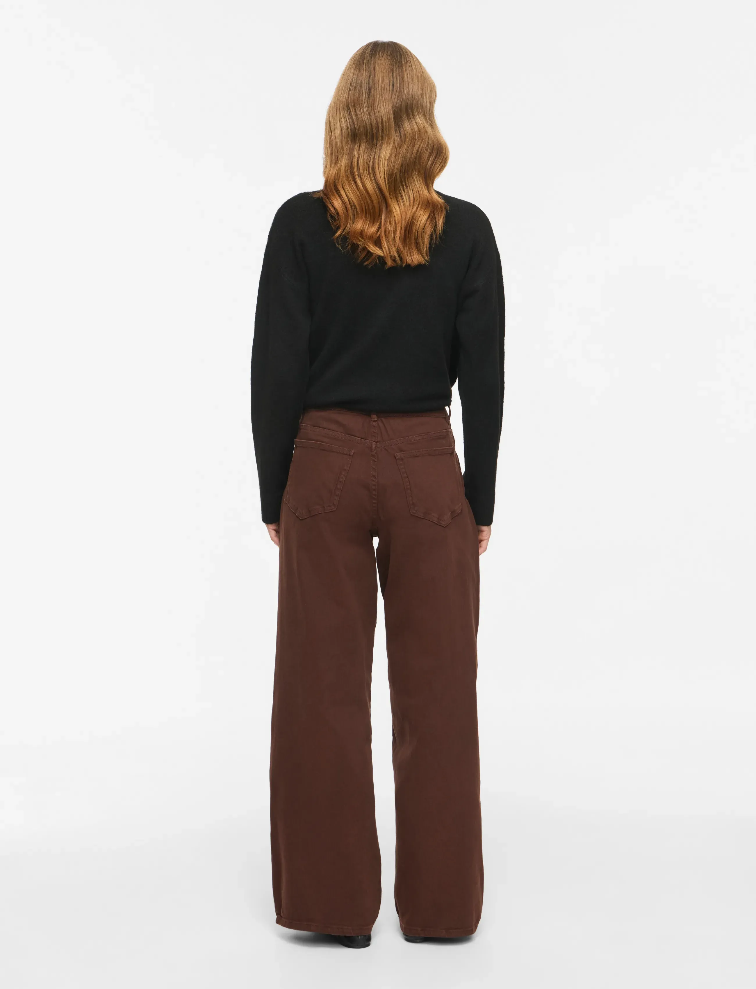 Vila - VICHIA SOLID HW JEANS - vida jeans - coffee bean - 3