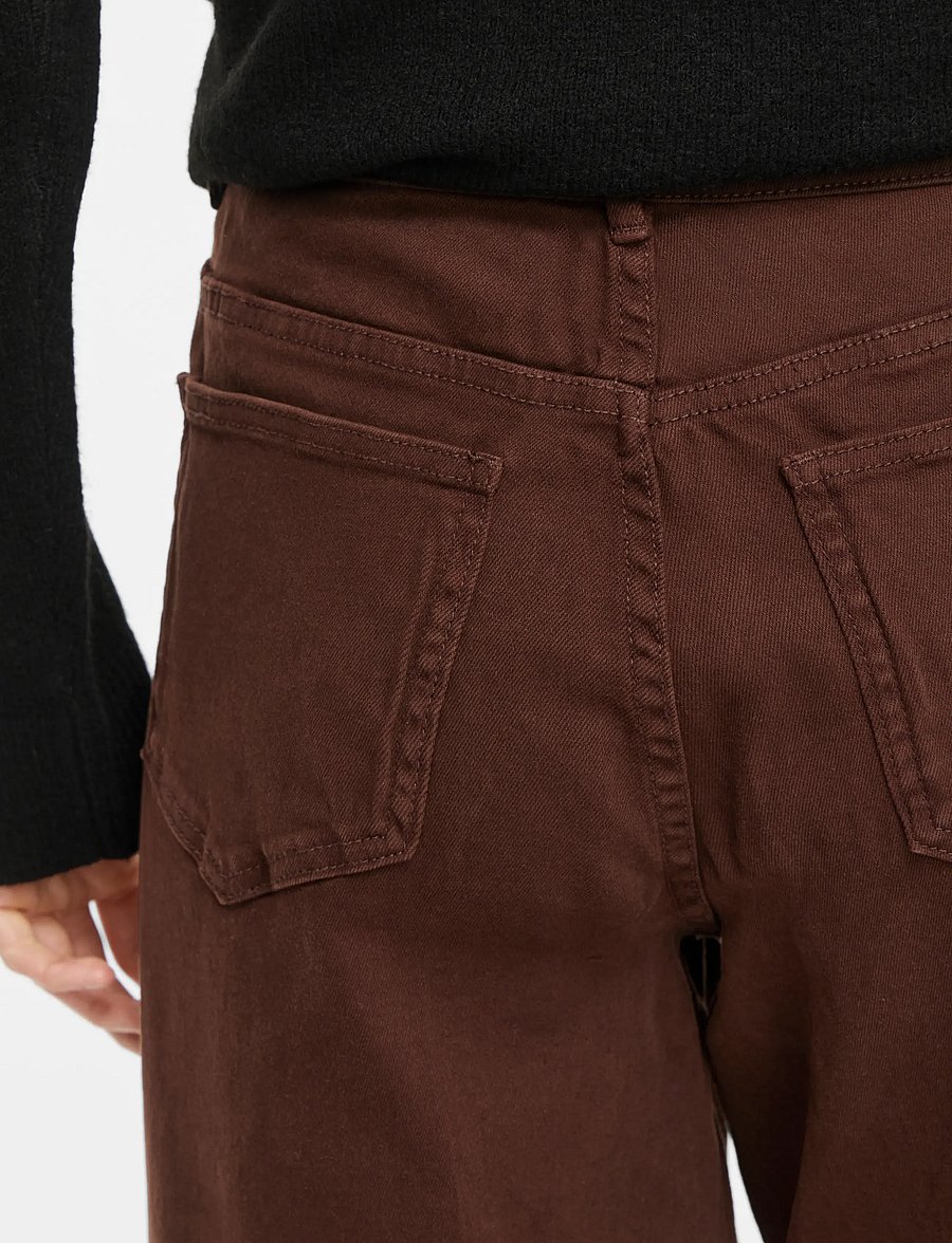 Vila - VICHIA SOLID HW JEANS - vida jeans - coffee bean - 5