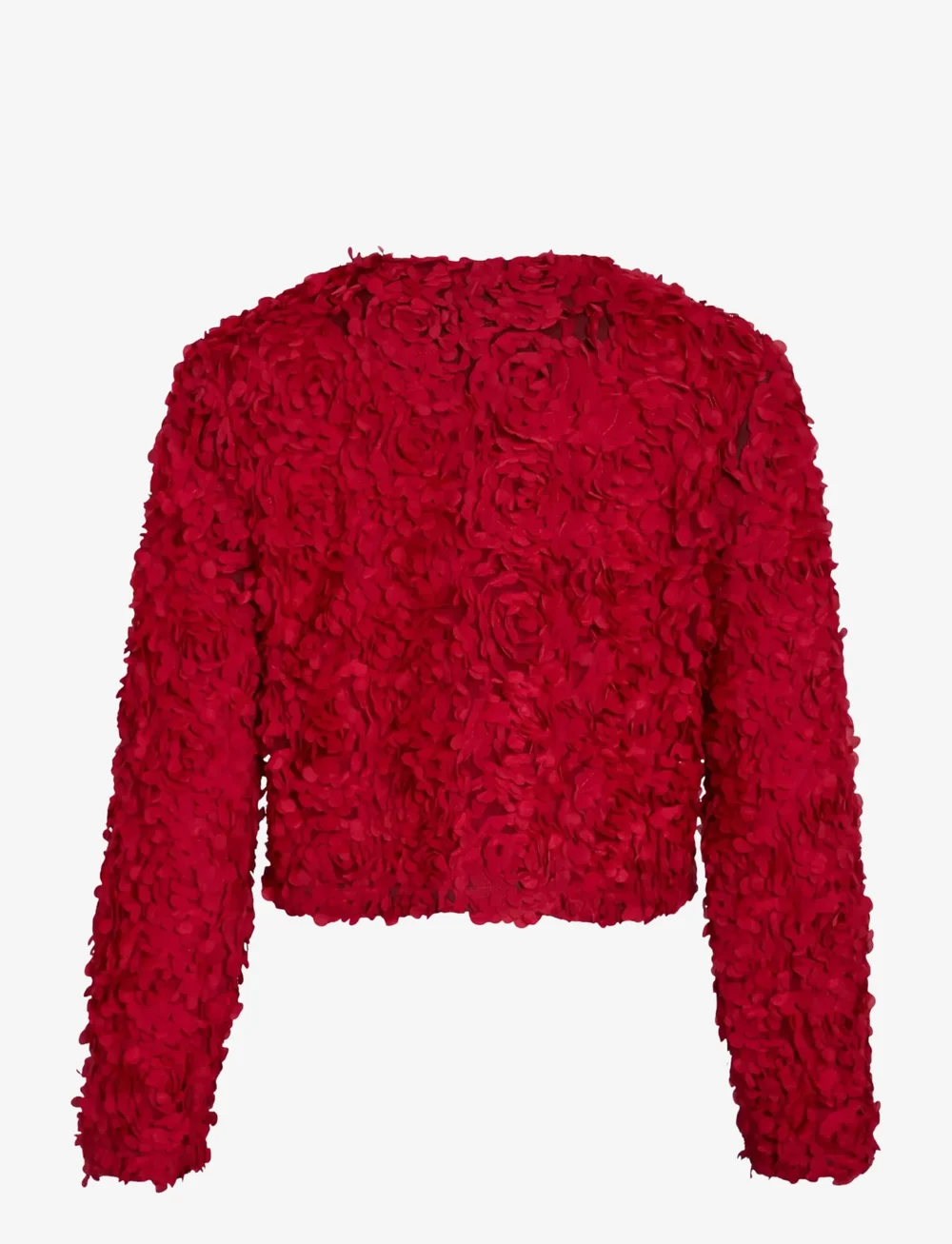 Vila - VIROSIE L/S CARDIGAN/DC/R - cardigans - jester red - 2