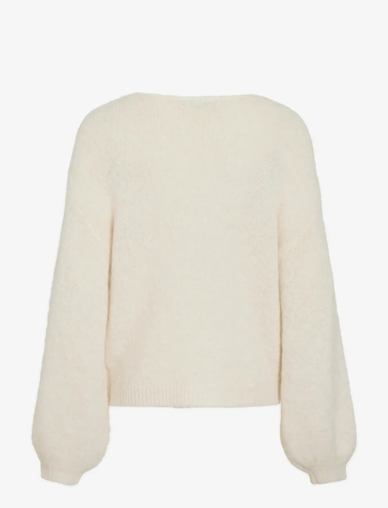 Vila - VIMARLEY L/S KNIT PULLOVER- NOOS - stickade tröjor - egret - 2
