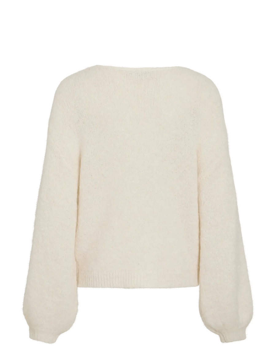 Vila - VIMARLEY L/S KNIT PULLOVER- NOOS - pullover - egret - 2
